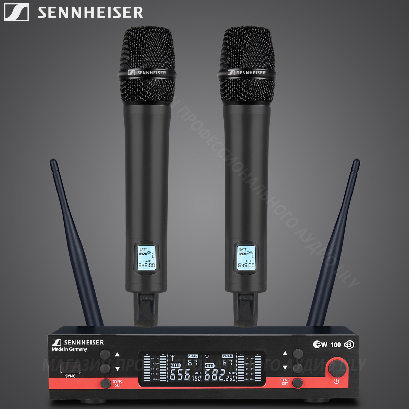 SennheiserМикрофондляживоговокалаEW100G3黑,черный