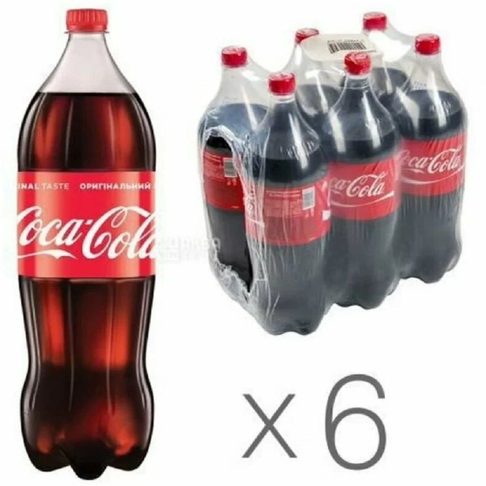 Газированный напиток, Coca-Cola "Кока кола" 1 л х 6 шт