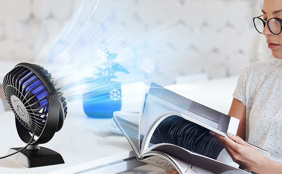 вентилятор настольный бесшумный/Модный и популярный вентилятор от юсб.(图7)