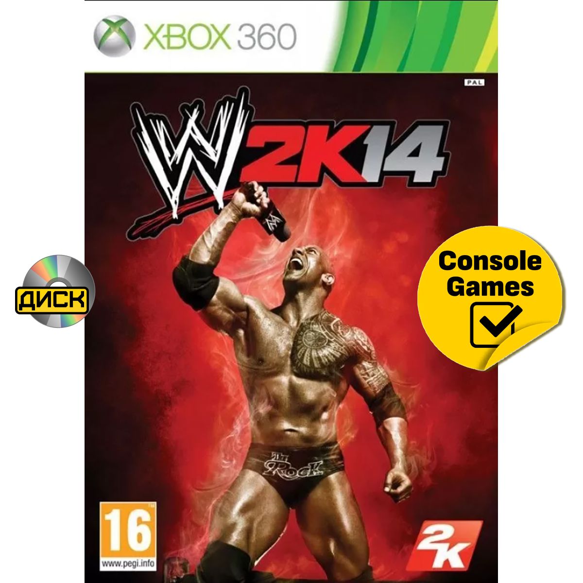 Xbox 360 WWE 2K14 (английская версия). Товар уцененный