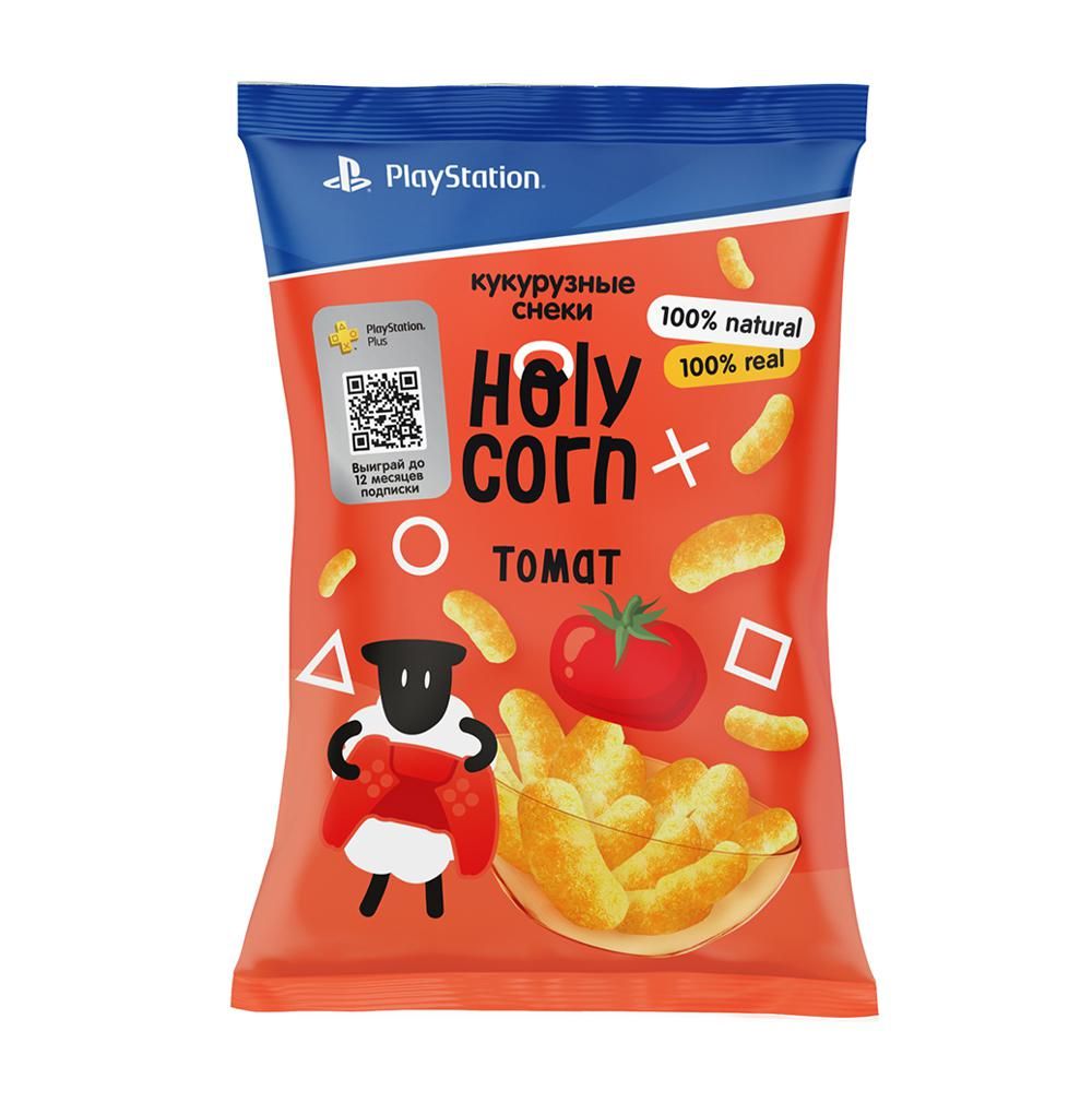 Кукурузные снеки Holy Corn Томат 50 г, Россия