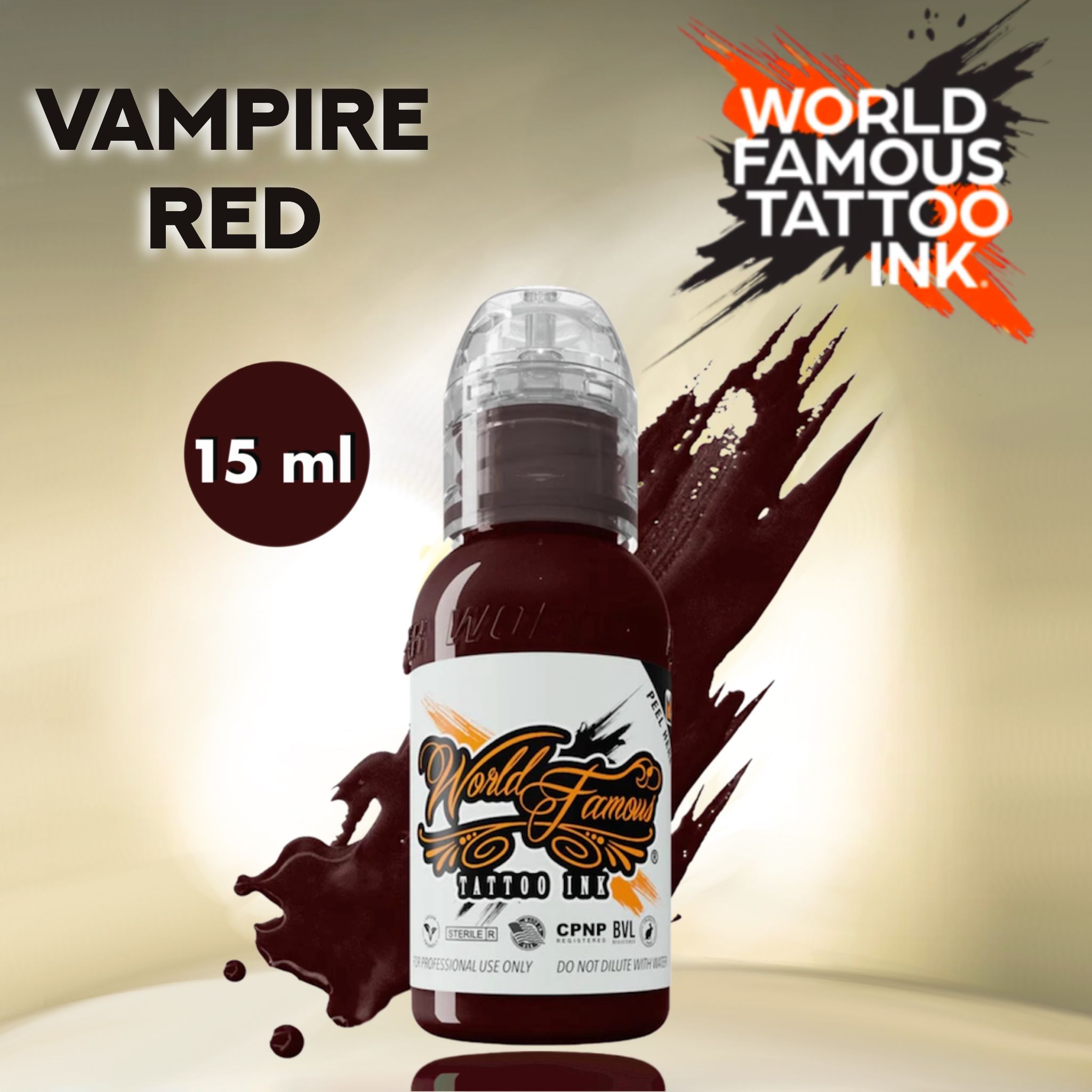 World Famous Vampire Red Краска для татуировки 15мл