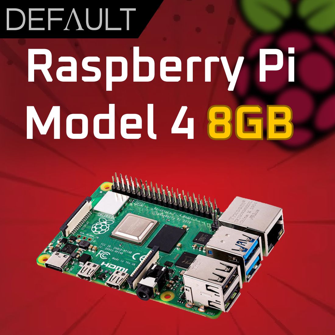 Raspberry Pi 4 Model B 8GB RAM Микрокомпьютер