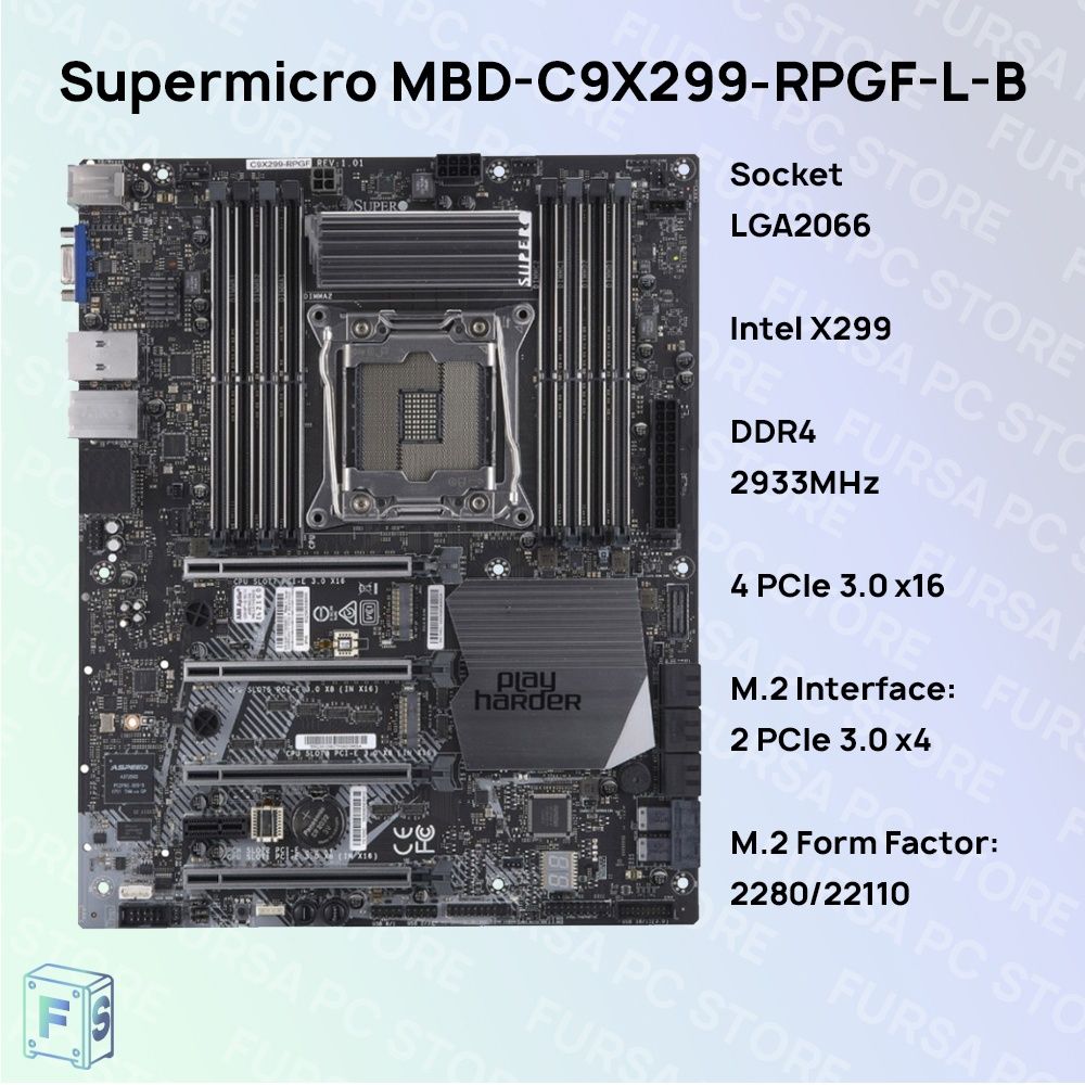 SupermicroМатеринскаяплатаMBD-C9X299-RPGF-L-B