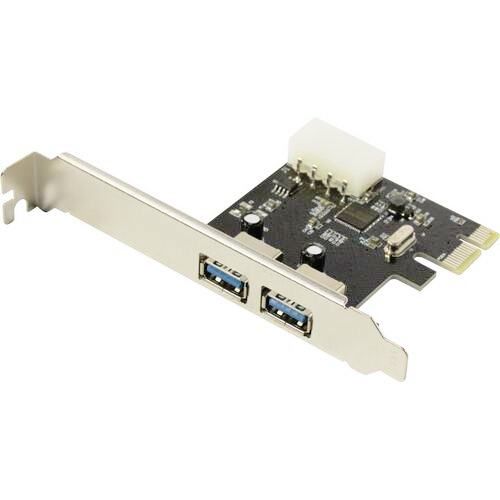 Сетевой контроллер, USB3.0 KS-is KS-576-L1 PCI-Express на 2 USB Af внешних чипсет ASMedia ASM1042