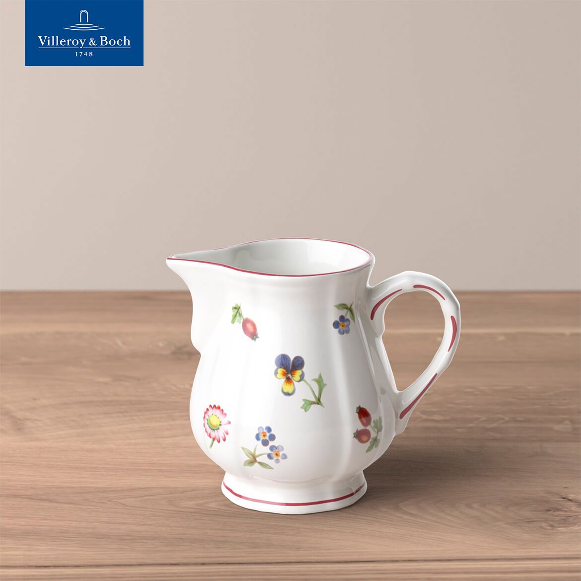 Молочник на 6 персон, 250 мл, Petite Fleur, Villeroy & Boch, Премиум-Фарфор