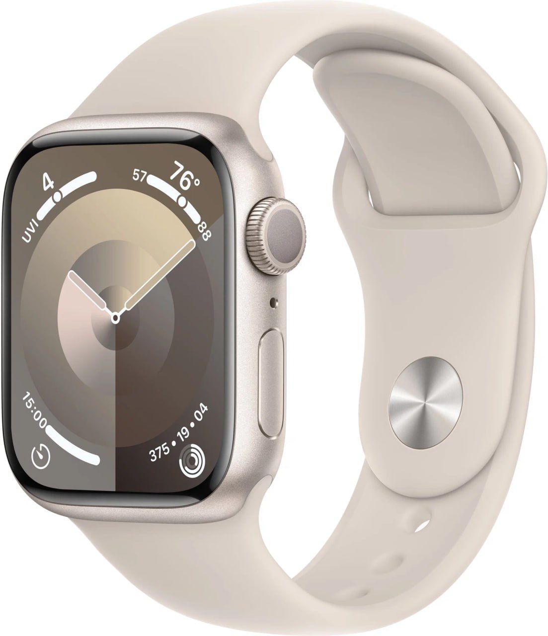 УмныечасыAppleWatchSeries941ммAluminiumCaseGPS,starlightSportBand,размерремешкаM/L