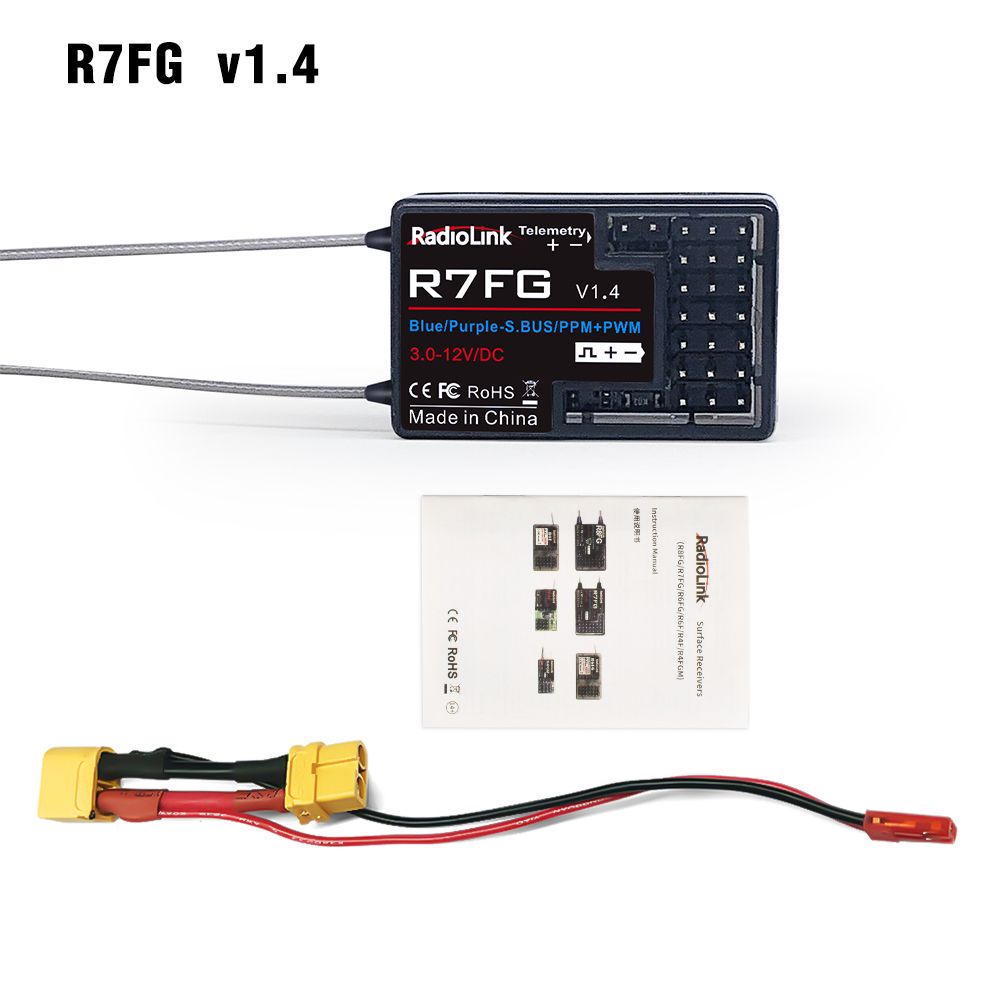 РадиоуправляемыйприемникRadioLinkR8FGHR8FGR8EFR8FMR8SMR8XMR7FGR6FGR6FR4FGMПриемник2.4G