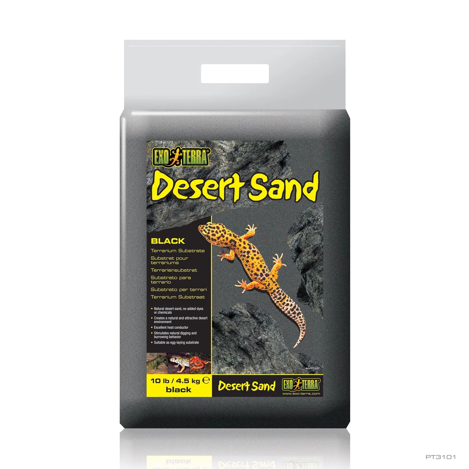 Exo Terra Песок для террариумов Desert Sand, черный, 4.5 кг