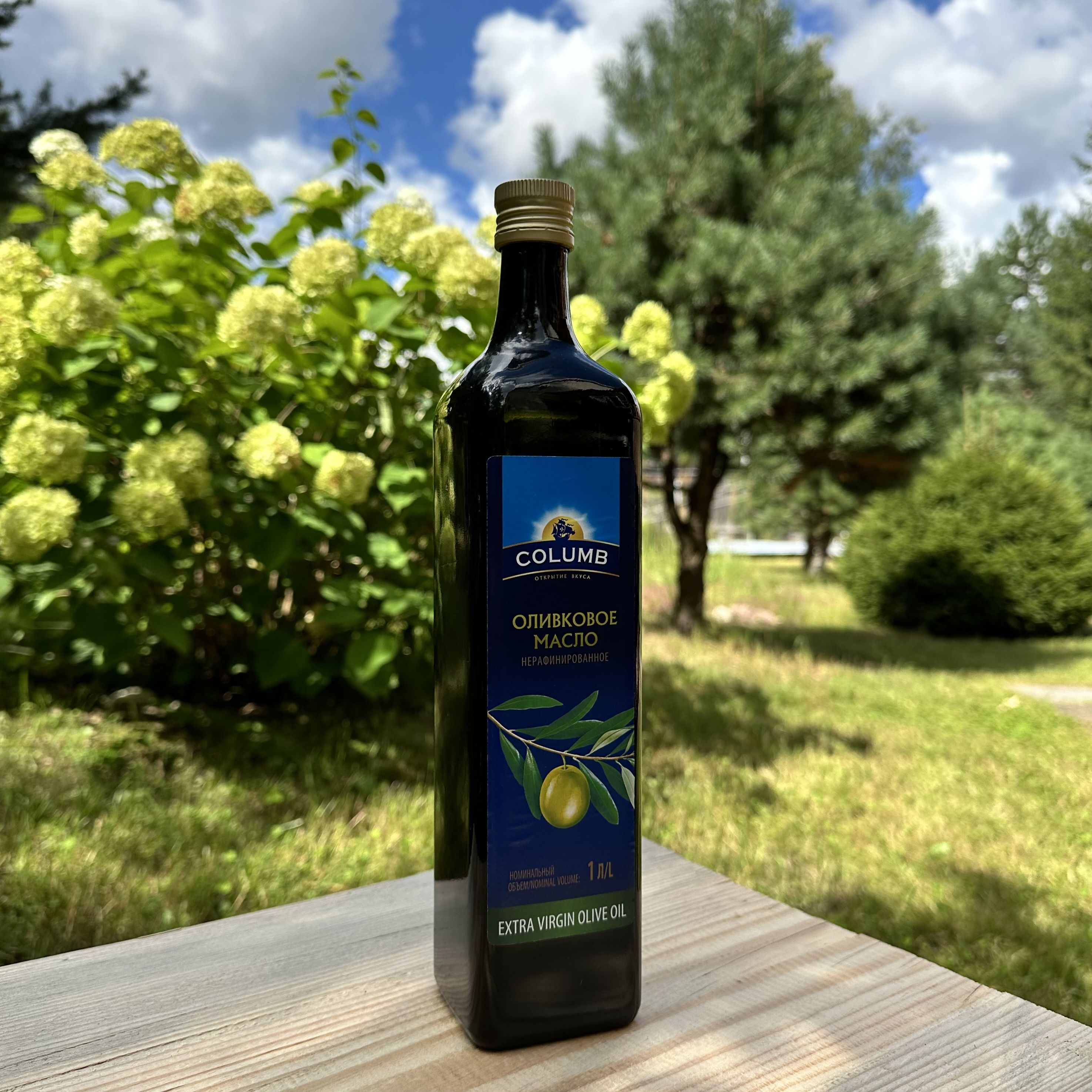 Масло оливковое 1,0л COLUMB Extra Virgin Olive Oil нерафинированное высшего качества