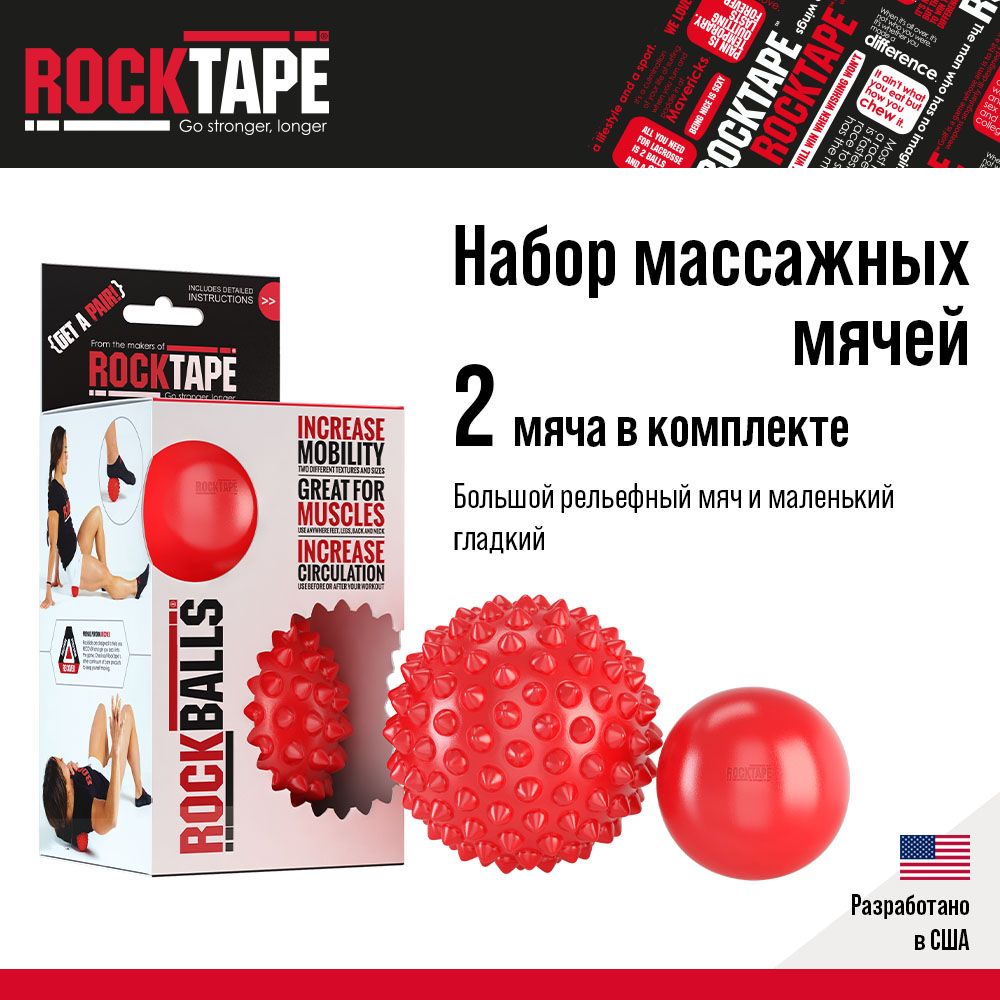 Набор массажных мячей Rocktape RockBalls