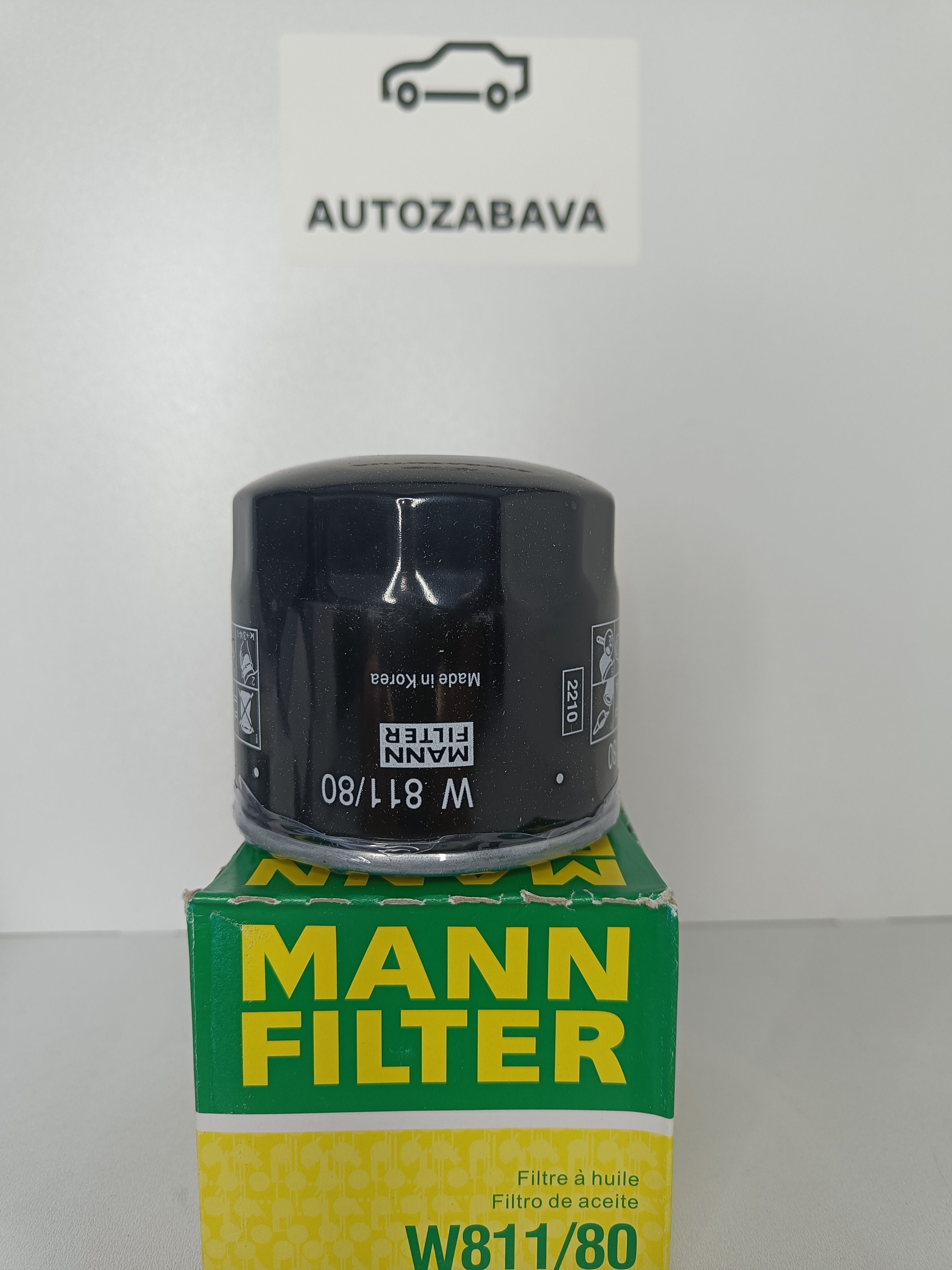 MANN FILTER Фильтр масляный арт. W811/80