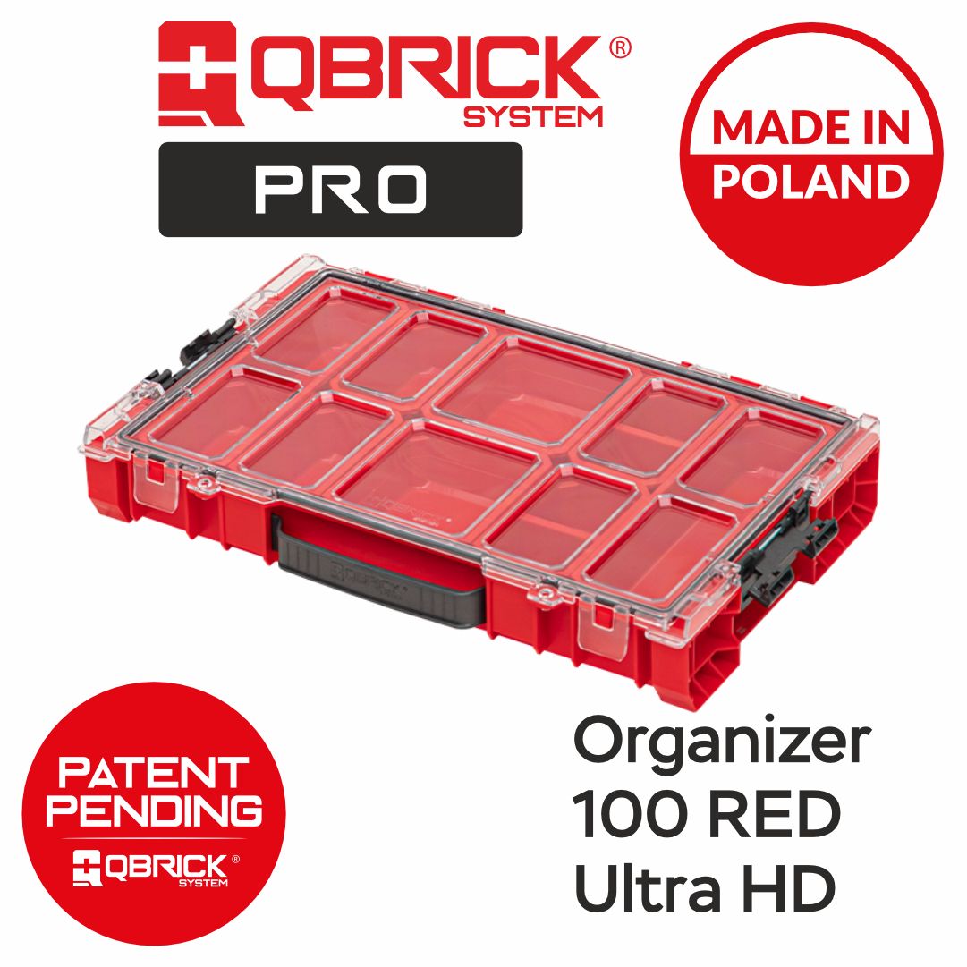 ОрганайзердляинструментовQBRICKSYSTEMProOrganizer100RedUHD