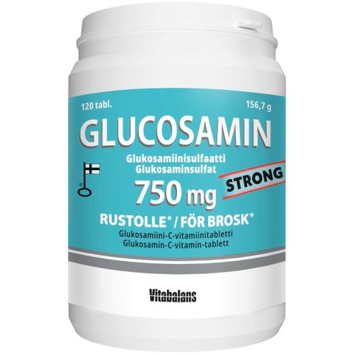 ГлюкозаминVitabalansGlucosaminStrong750мг,120таблеток(Финляндия)