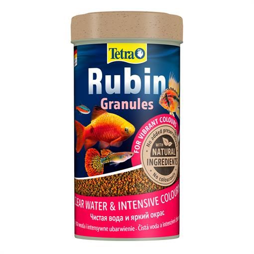 Tetra Rubin Granules 250мл сухой корм для рыб, гранулы для окраса