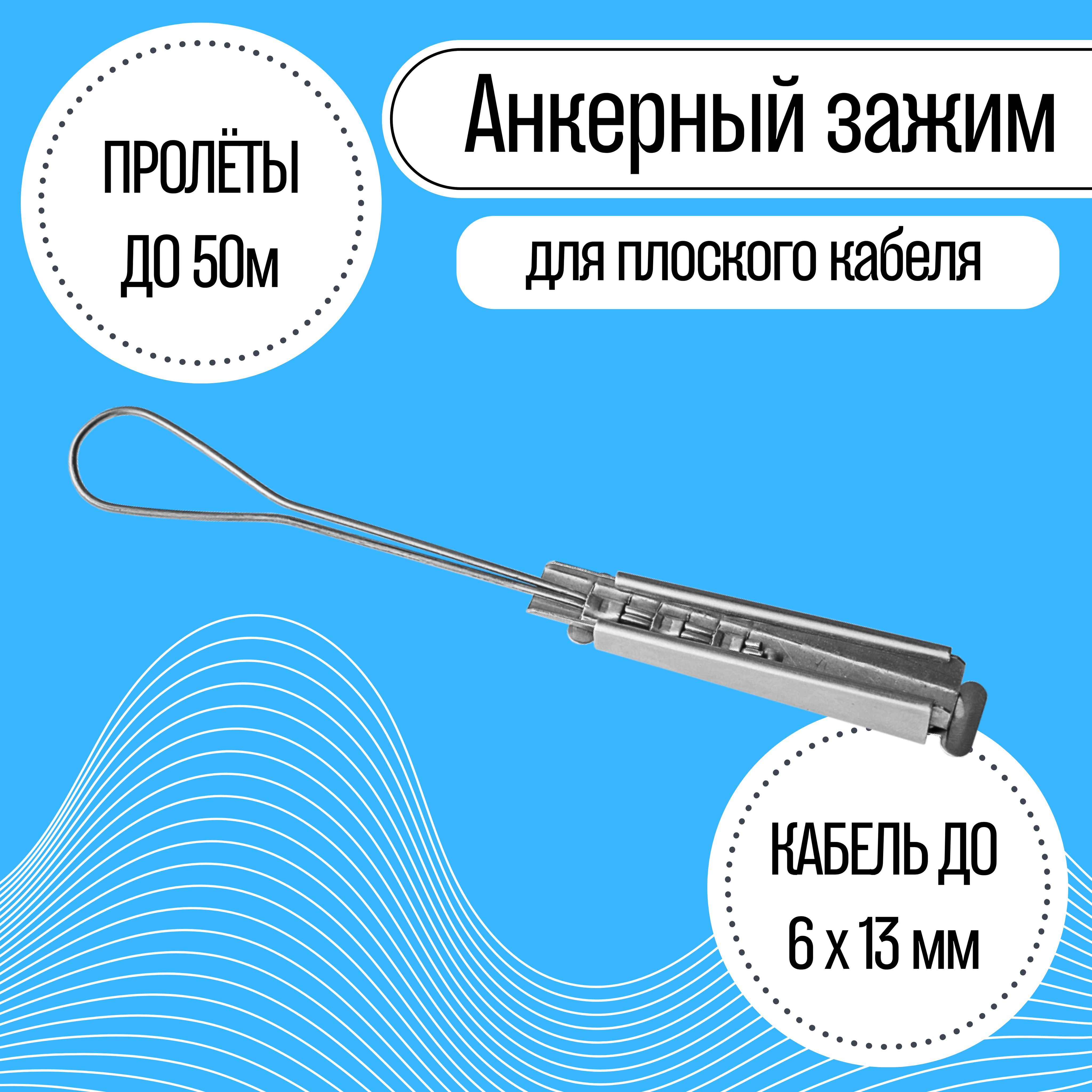 Зажим анкерный ODWAC-22 для плоского кабеля