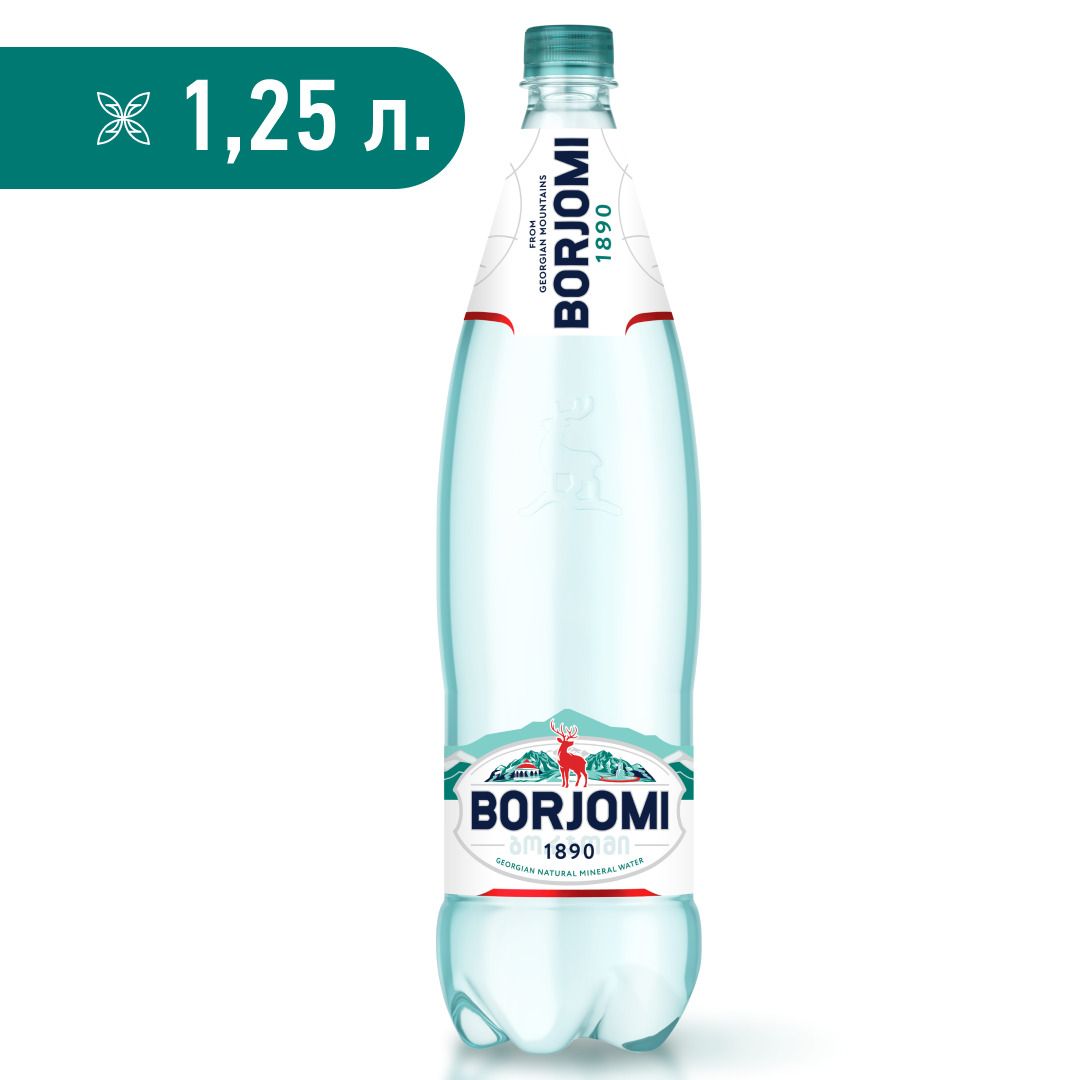 Вода минеральная Borjomi природная лечебно-столовая, 1,25 л