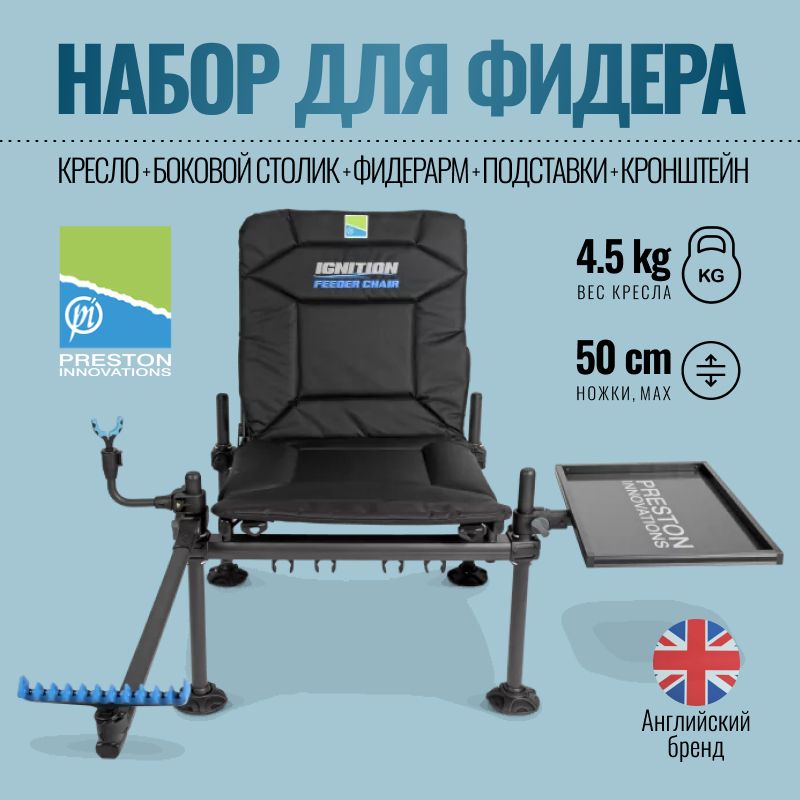 ФидерныйкомплектPrestonIgnitionFeederChairCombo(кресло+фидерныйобвес)