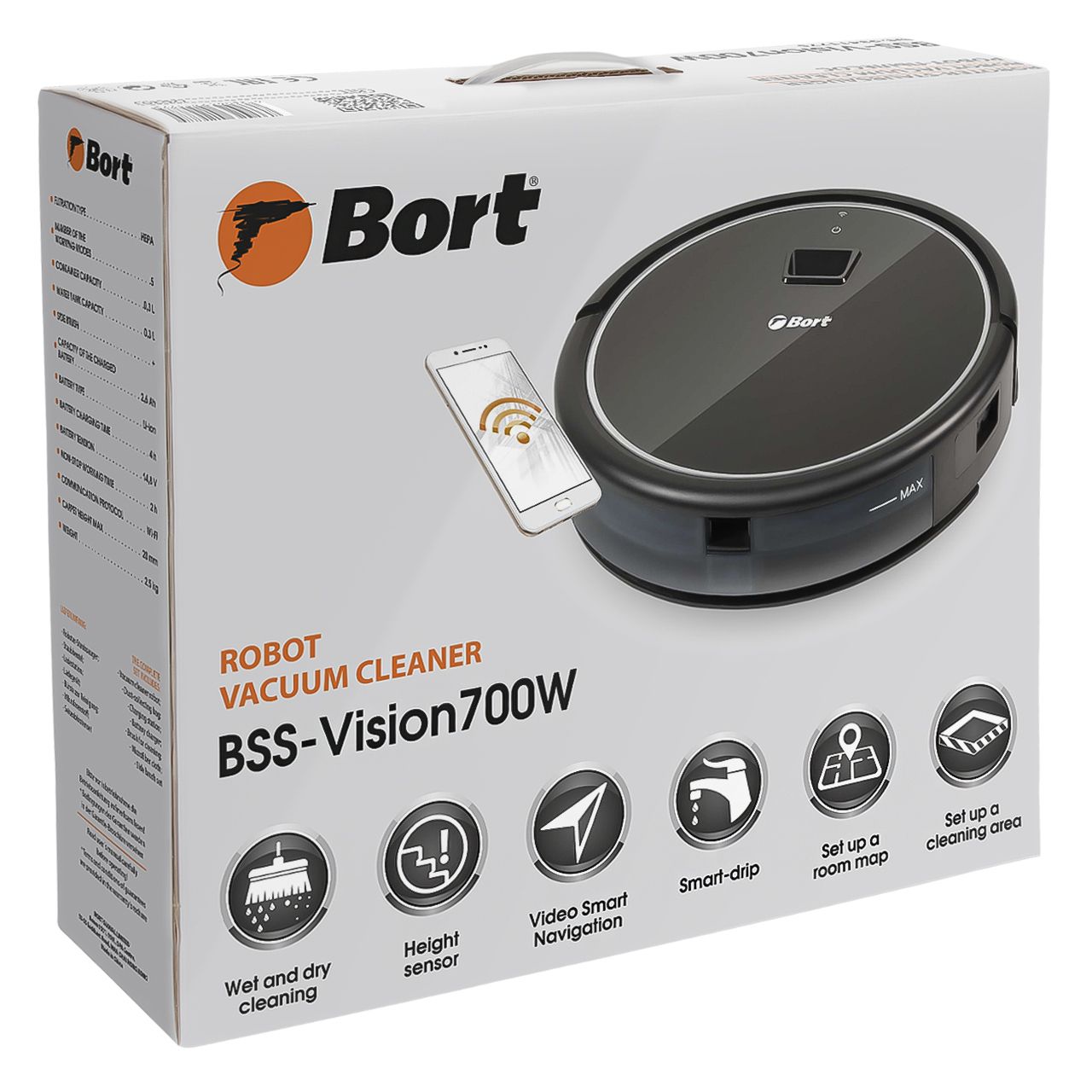 Робот-пылесосBORTBSS-VISION700W