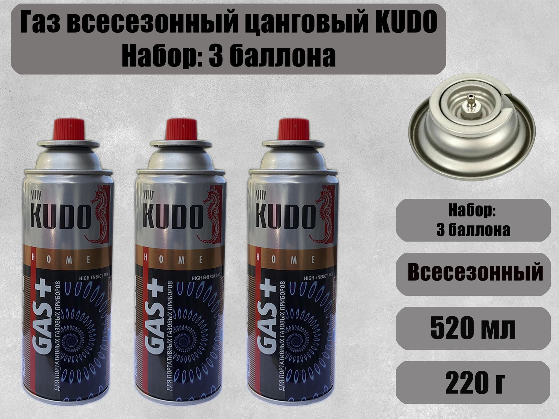 KUDOБаллонсгазомтуристический