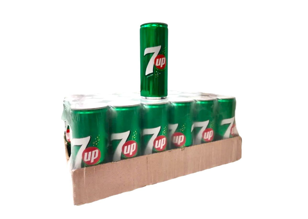 7 UP, Газированный напиток, 250 мл х 24 банки., Афганистан.