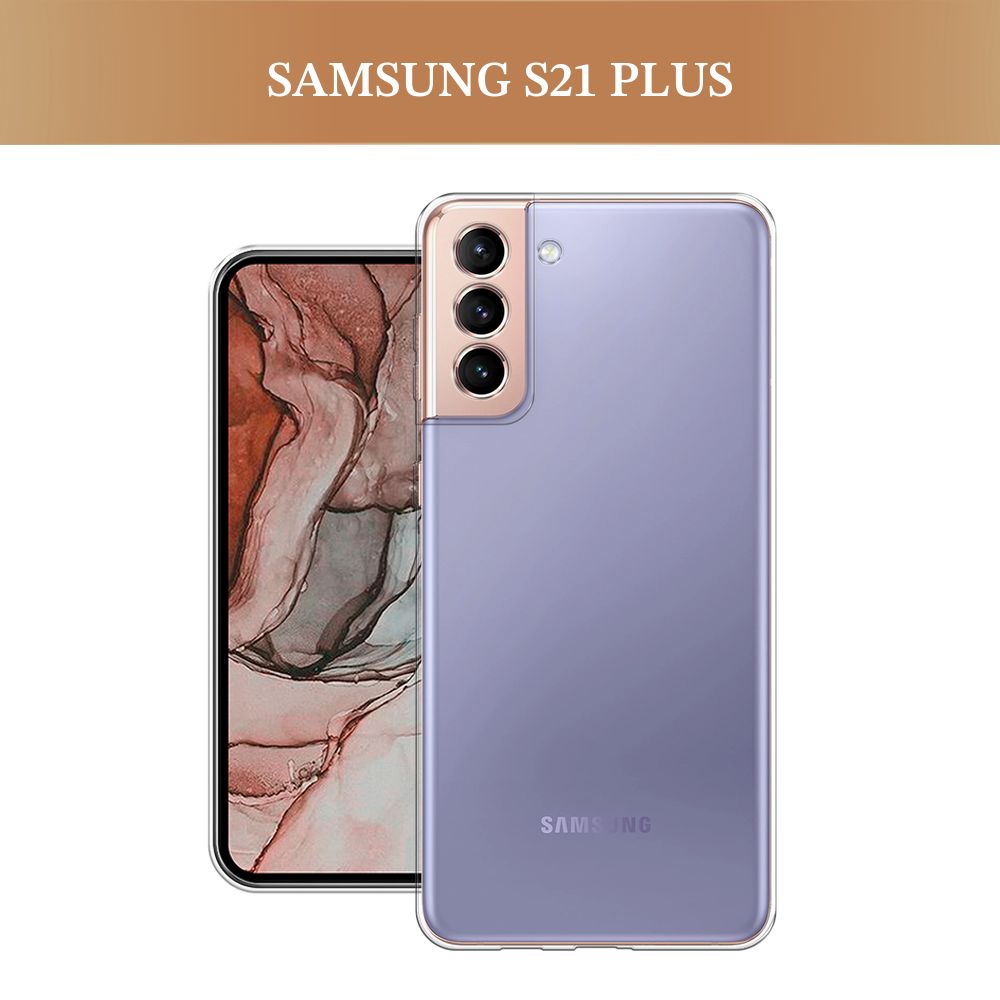 СиликоновыйчехолнаSamsungGalaxyS21Plus/СамсунгS21Plus,прозрачный