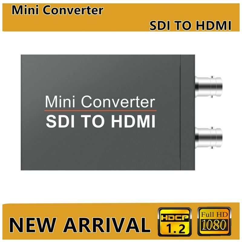 Конвертер Mini HD 3G SDI в HDMI, совместимый с HDMI в SDI, микроконвертер видео с автоматическим определением формата аудио