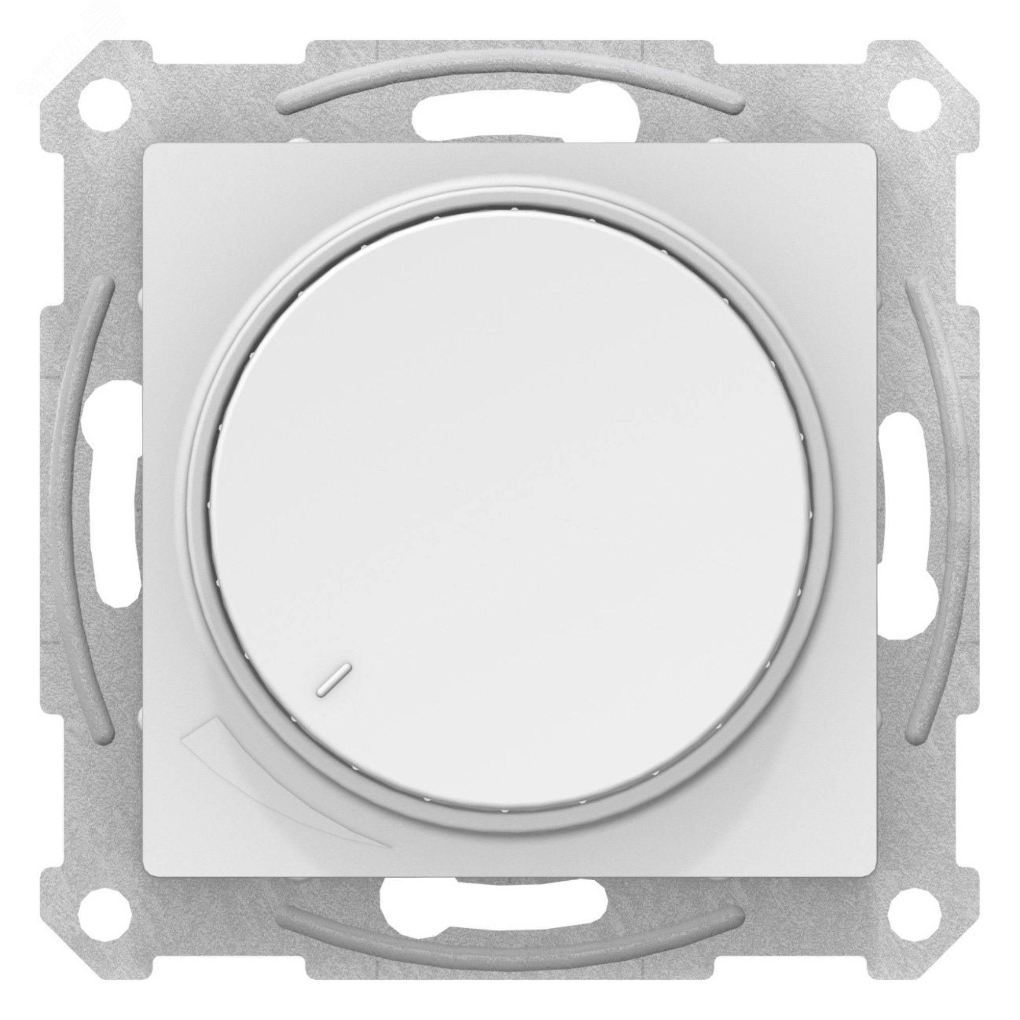 СВЕТОРЕГУЛЯТОР (диммер) Systeme Electric ATLASDESIGN повор-нажим, LED, RC, 400Вт, мех., ЛОТОС ATN001323