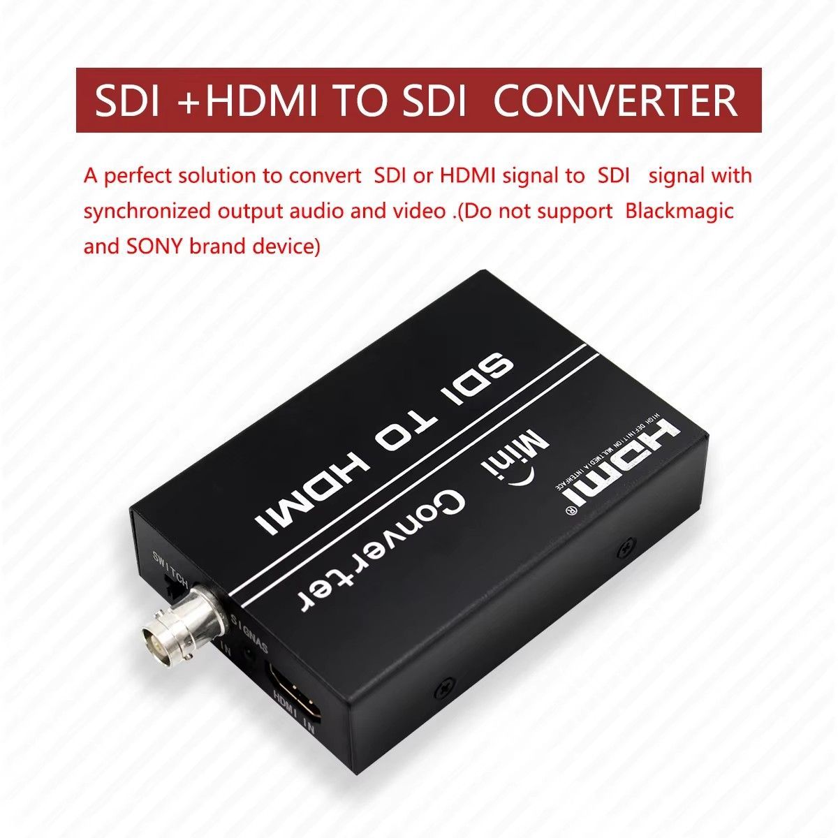 Видеоконвертер высокой четкости, адаптер SDI / HDMI для преобразования HDMI, HD - дисплей с камерой 1080p