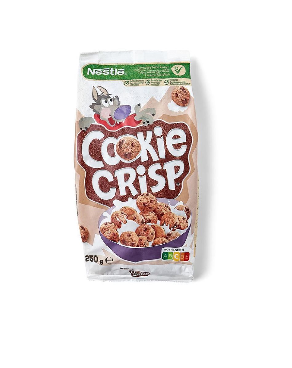 Завтрак готовый Cookie Crisp Печенье с шоколадными каплями, Nestle, 250 г, Польша