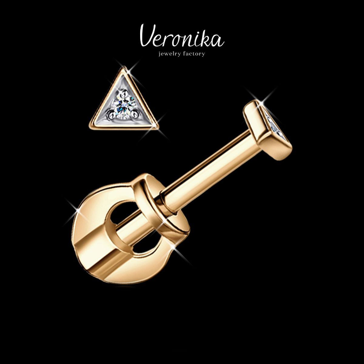 VeronikajewelryfactoryСерьгиженскиесеребро925пробыпусетыгвоздики