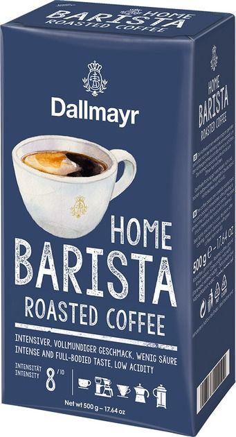 Кофе жареный молотый DALLMAYR Home Barista, 500 г.