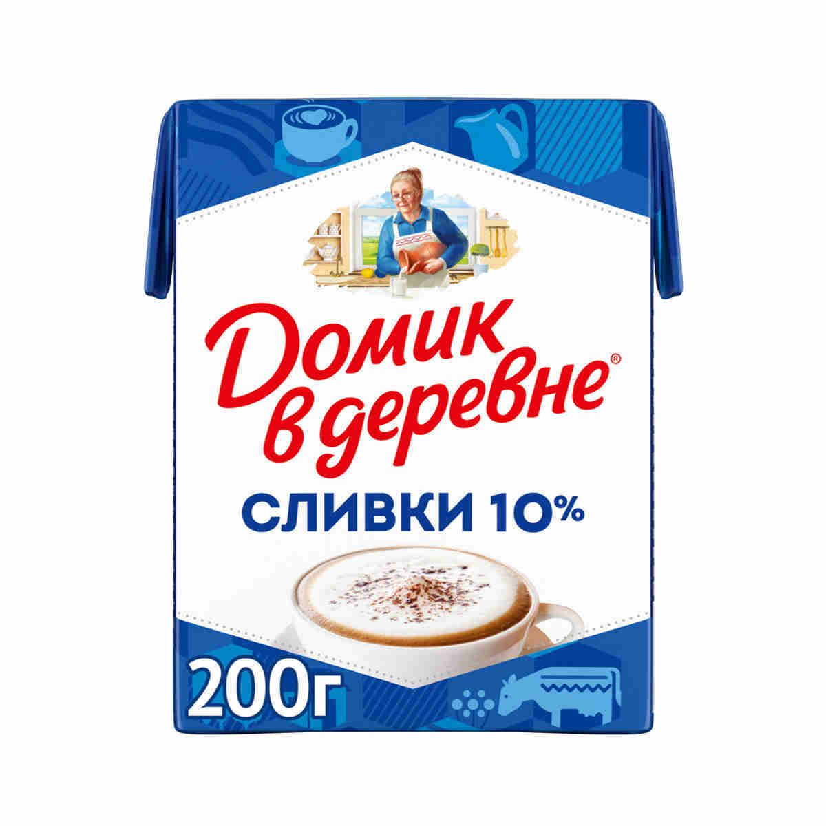 Сливки Домик в деревне 10% 200 г