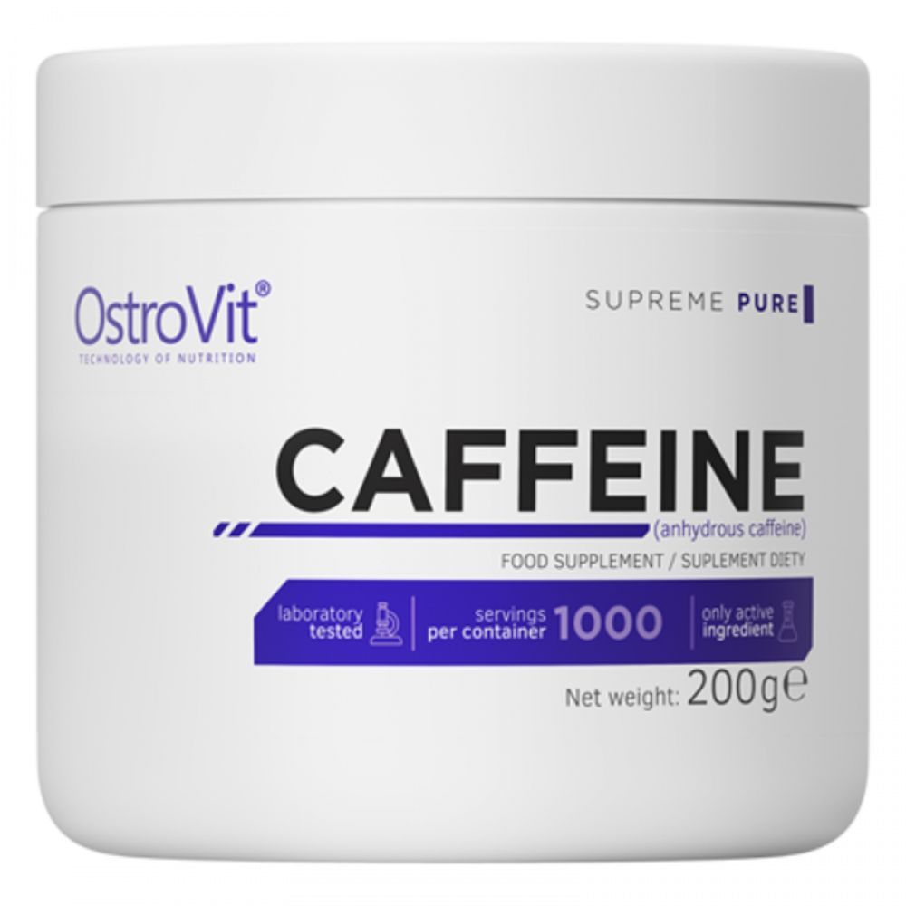 Кофеин Ostrovit Caffeine, 200г - натуральный без вкуса