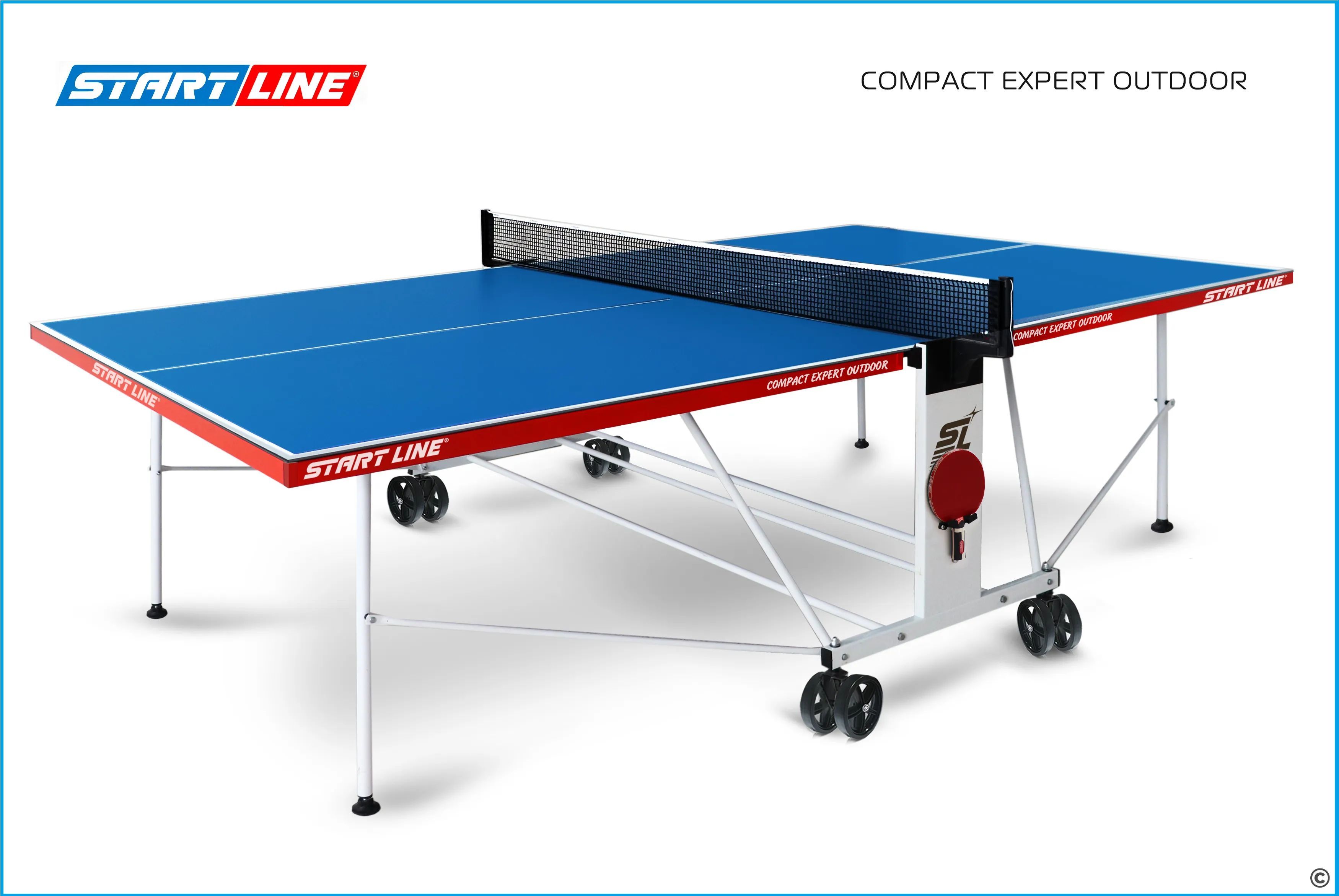 Теннисный стол START LINE Compact Expert Outdoor-6 Синий всепогодный 6044-4