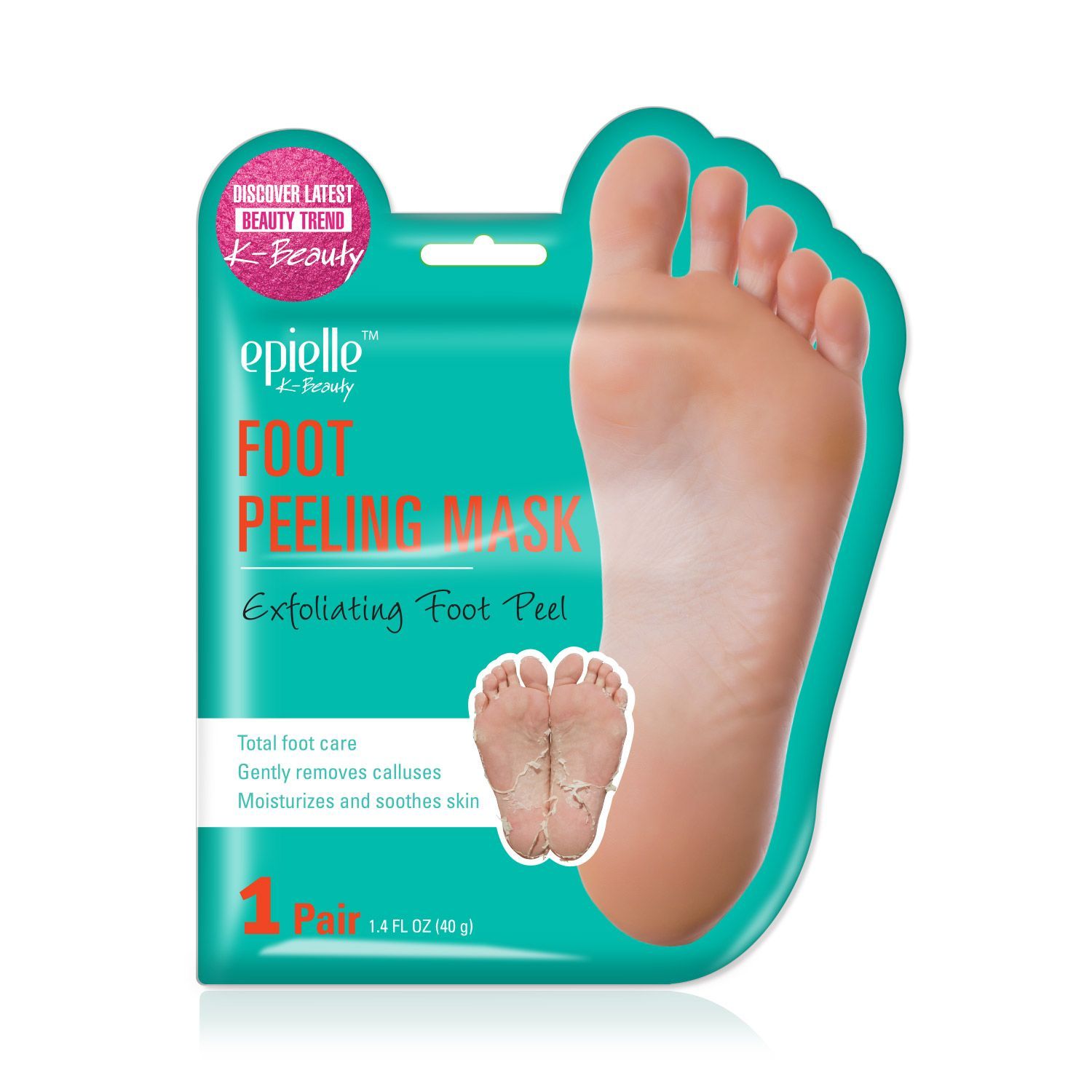 Пилинг носочки для стоп с AHA и BHA кислотой Epielle Exfoliating Foot Peeling Mask 1шт