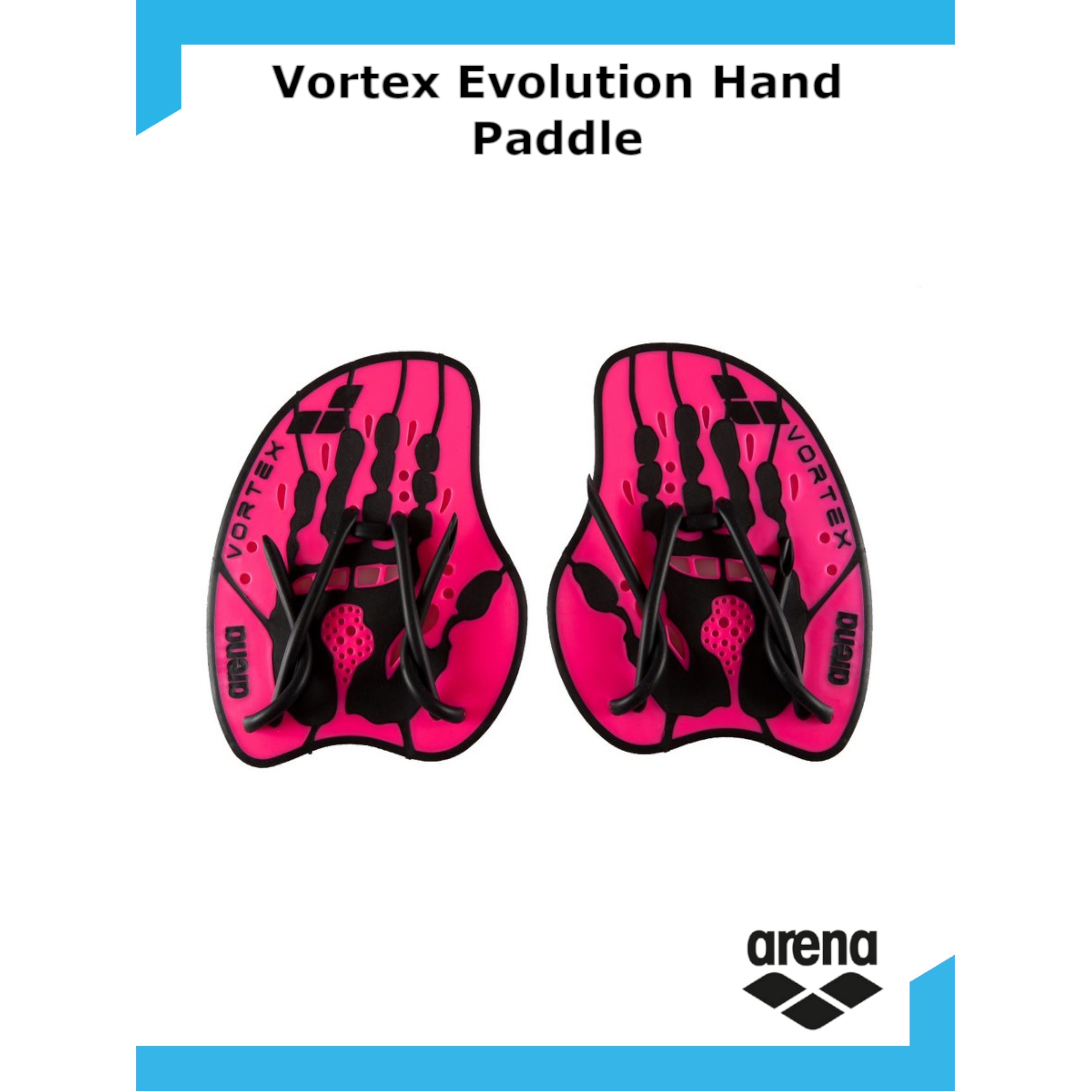 Лопатки для плавания Arena Vortex Evolution Hand Paddle 95232 ,M, розовый