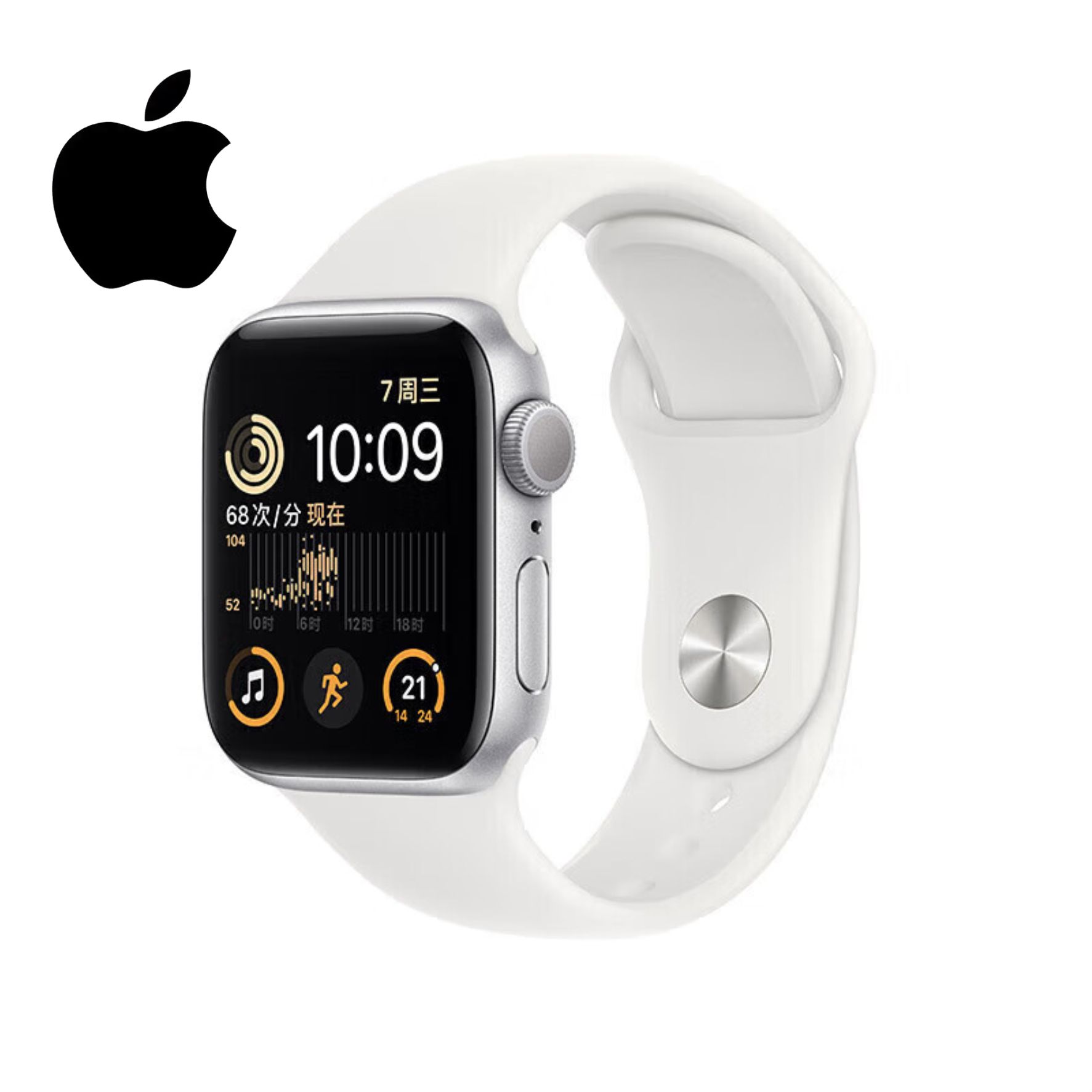 Apple Спортивные часы Apple Watch SE 2 GPS, второе поколение, цвет серебристый