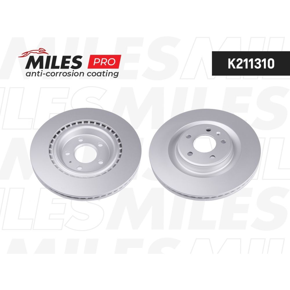 Диск тормозной MILES K211310 AUDI A4/A5 07-/A6/A7/A8 10-/Q5 задний вент.D 330мм. MILES K211310, oem 8W0615601K