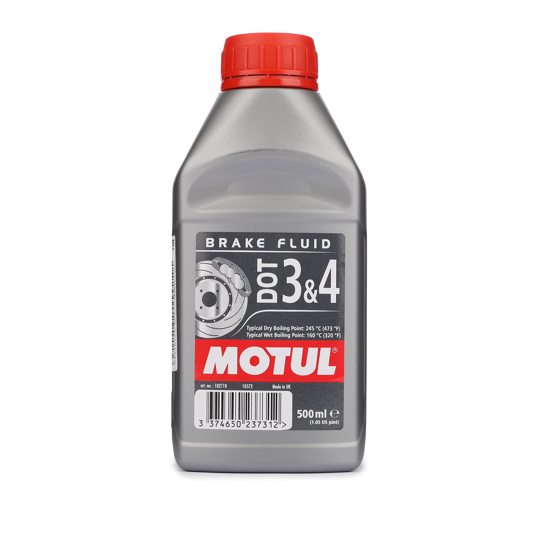 Жидкость тормозная MOTUL DOT 3, DOT 4 0.5л.