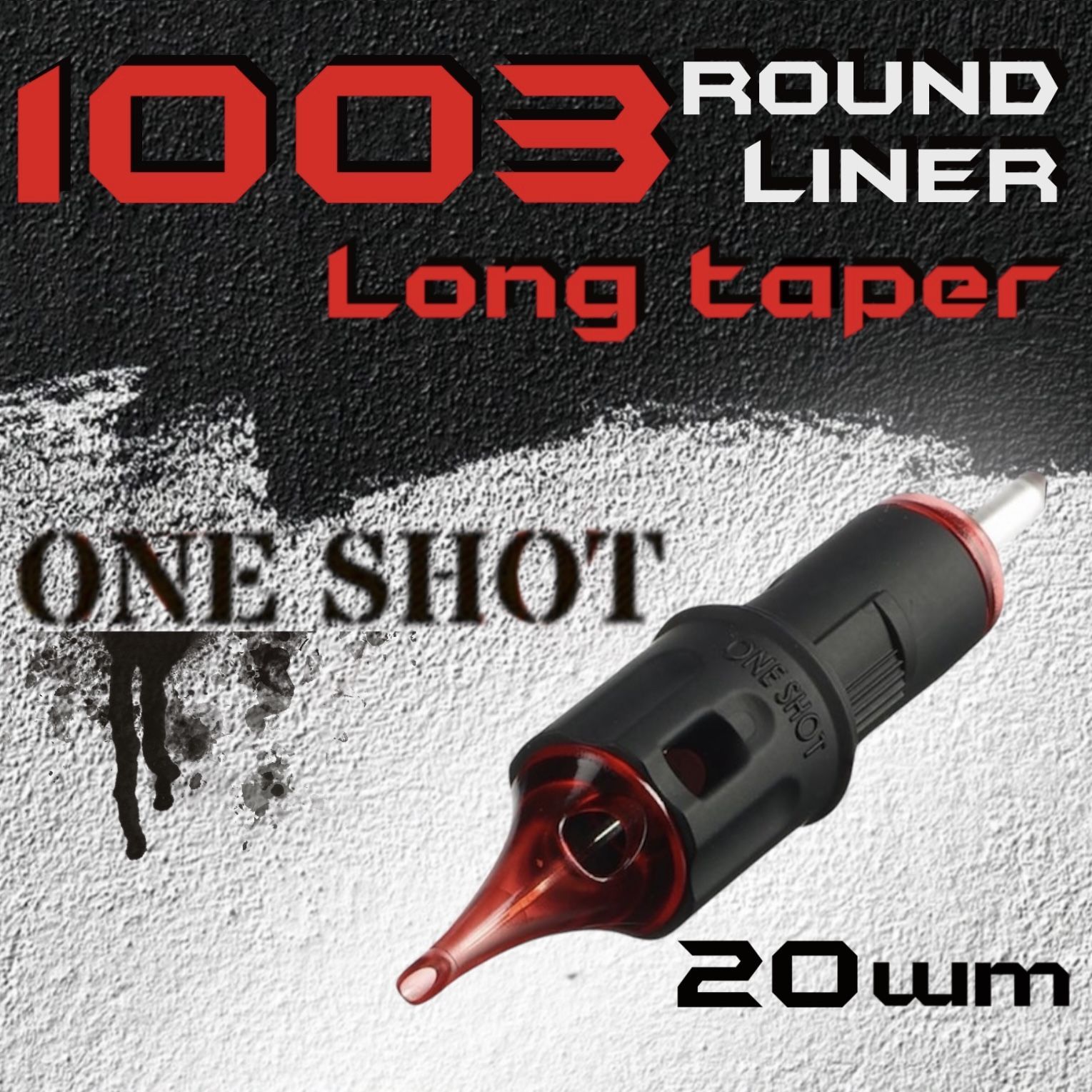 One Shot 30/03 RLLT (1003RL) 20 шт - картриджи для татуировки и перманентного макияжа