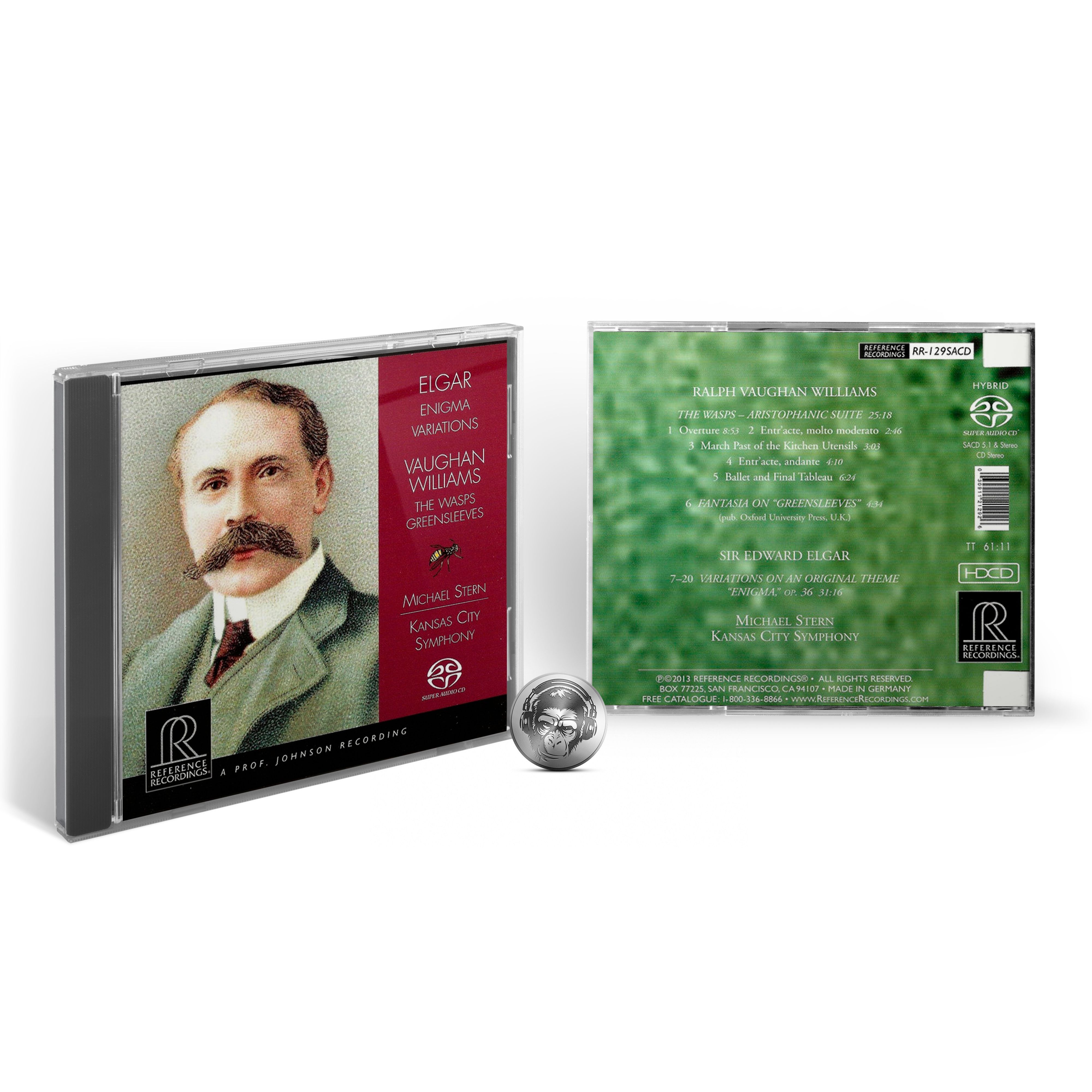 Музыкальный диск Michael Stern - Elgar: Enigma Variations/ Williams: The Wasps, Fantasia "Greensleeves" (1SACD) 2013 Reference Jewel