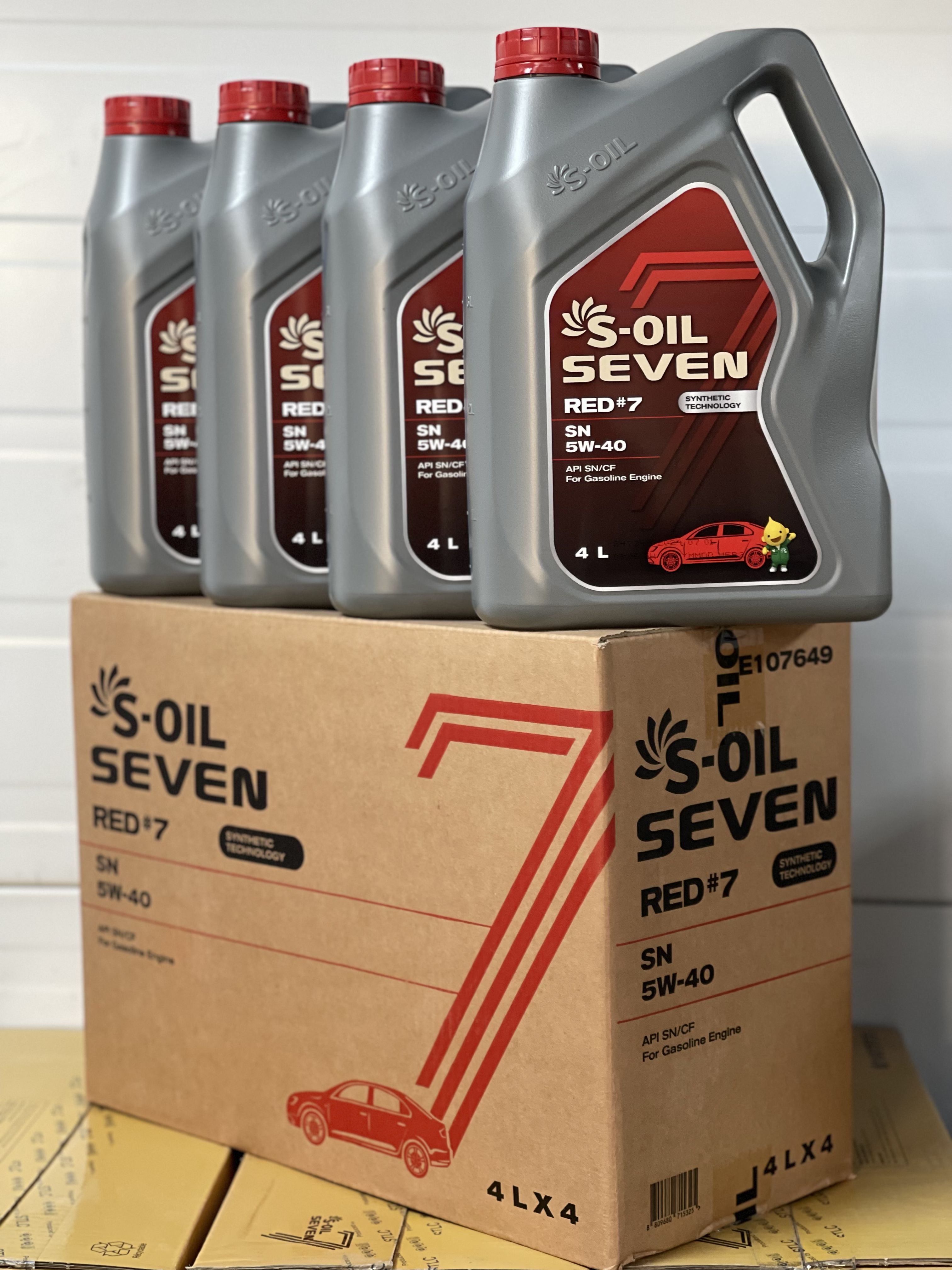 S-OIL SEVEN 5W-40 Масло моторное, Синтетическое, 16 л