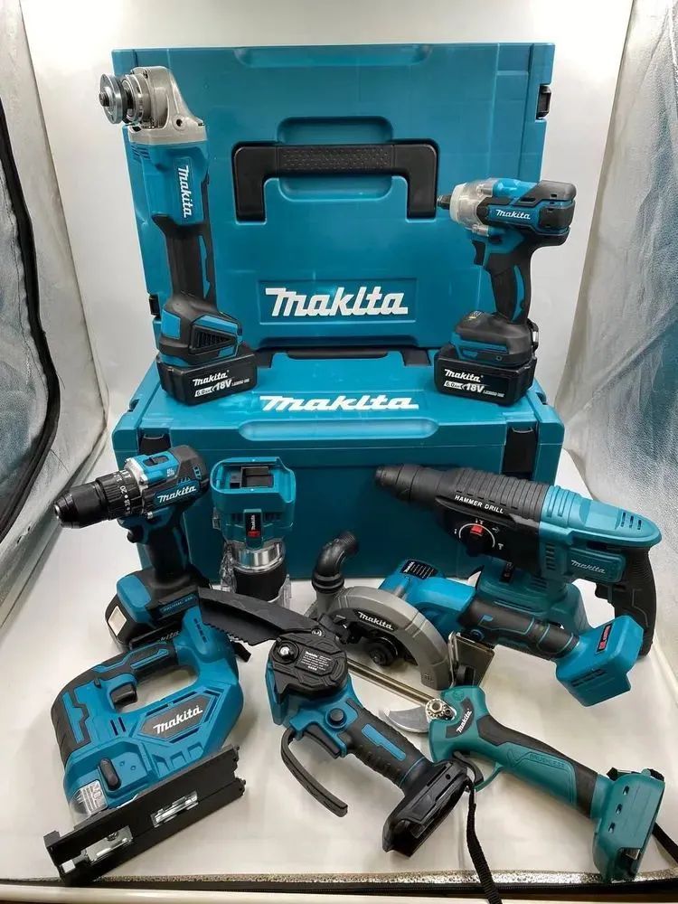 Набор аккумуляторного инструмента Makita 9в1 18V 4 АКБ