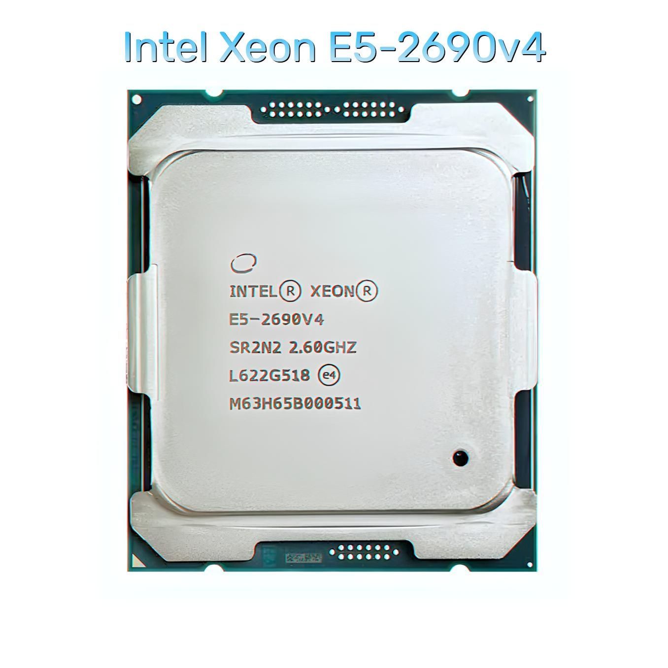 ПроцессорIntelXeonE5-2690v4(LGA2011-3,14/28до3.5ГГц,DDR4,кэш35Мб)