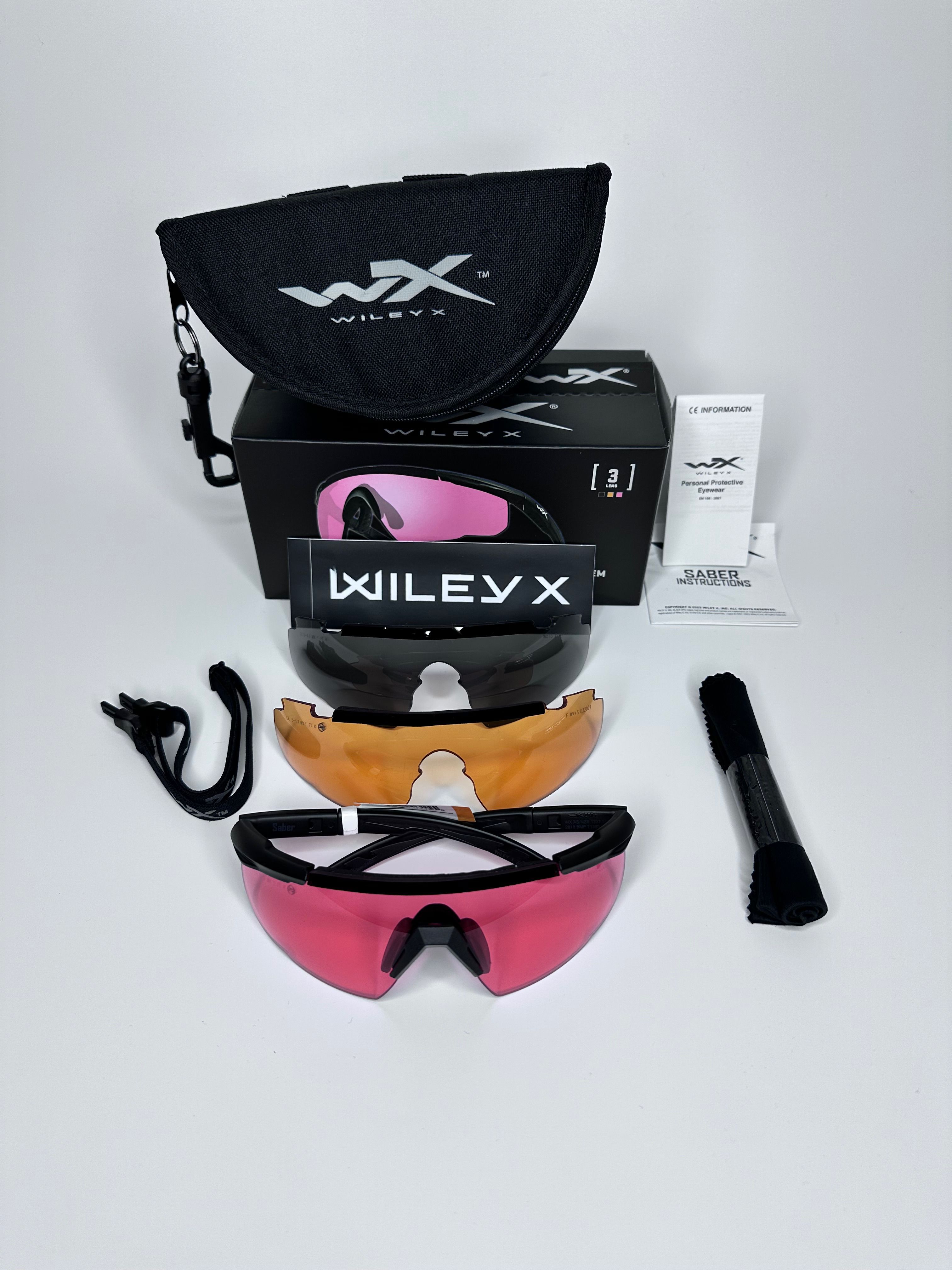 Баллистические очки Wiley X Saber Advanced 309 - 3 Lens