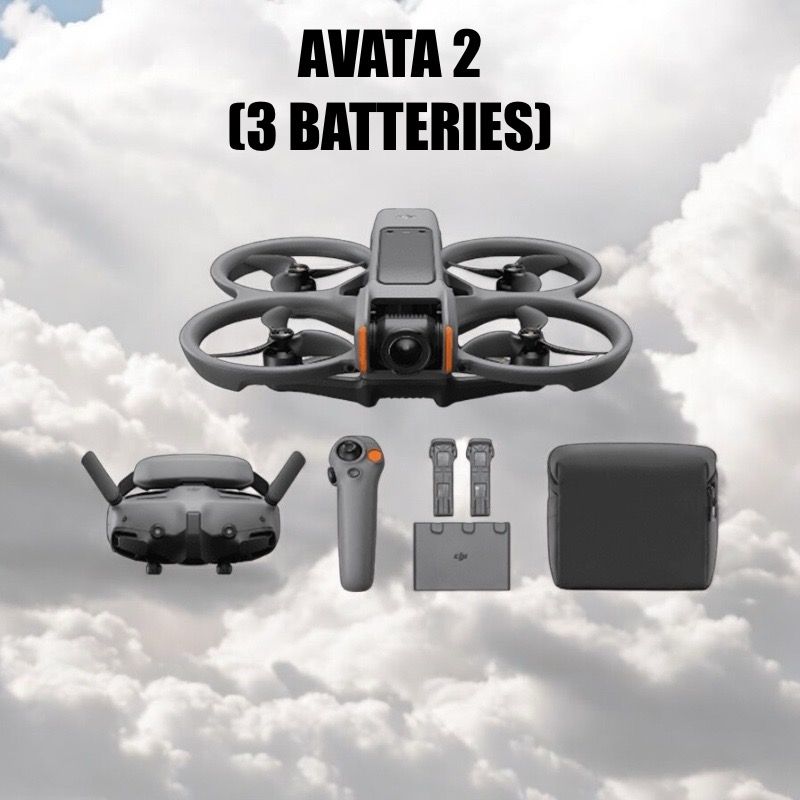 Квадрокоптер DJI Avata 2 / Fly More Combo (3 Batteries) / Полный Комплект