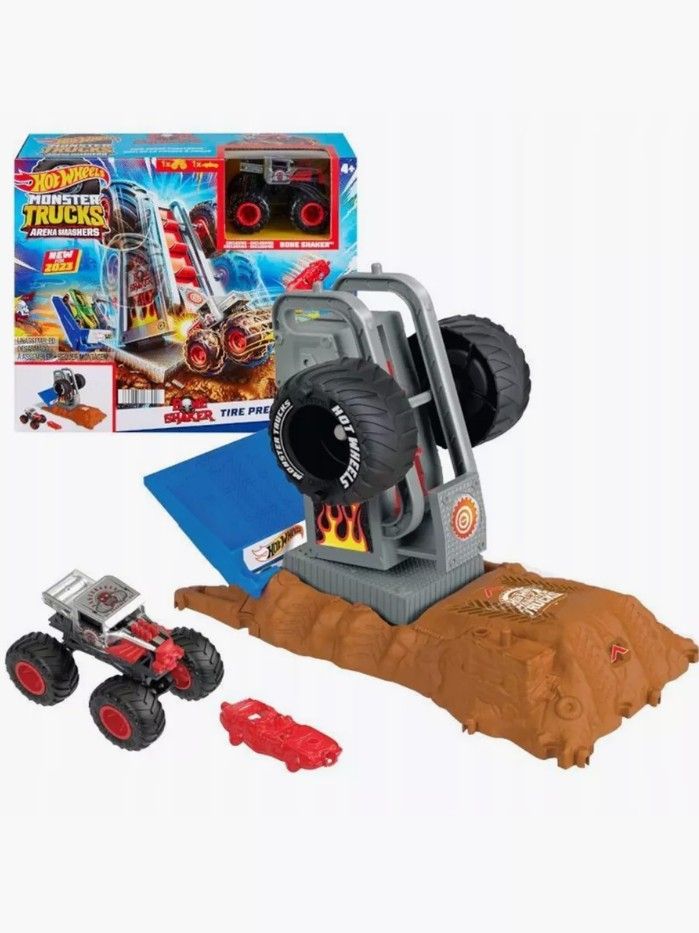 Игровой трек Hot Wheels Monster Trucks Основное испытание - Шины