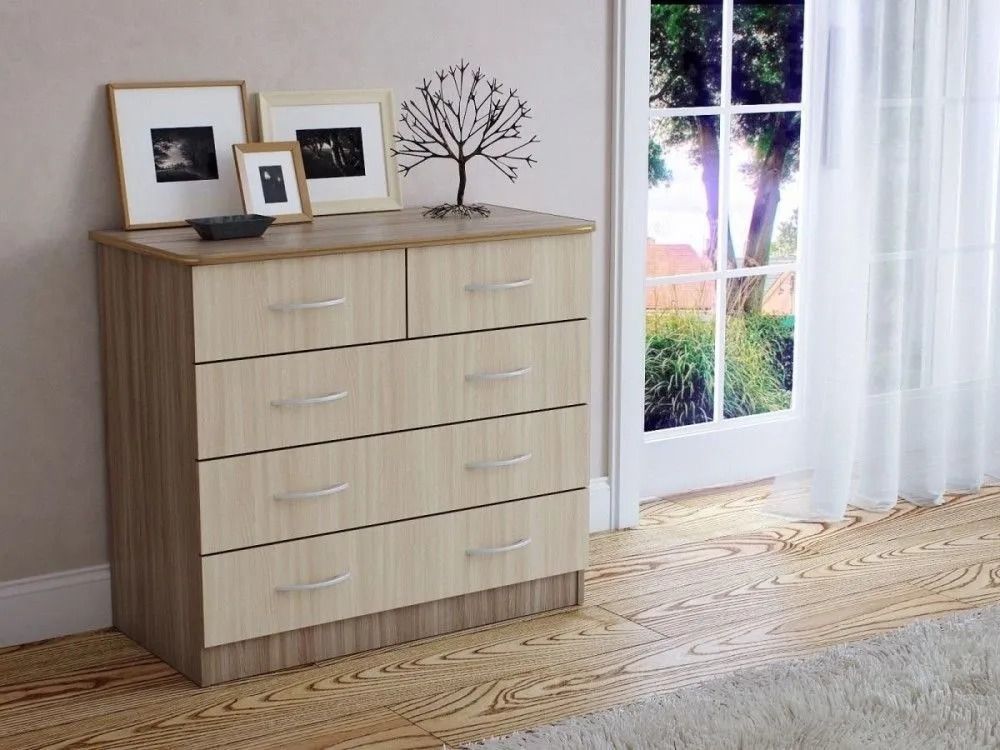 ЭКОмебельнаяфабрикаКомод,5ящ.,90х45x83см