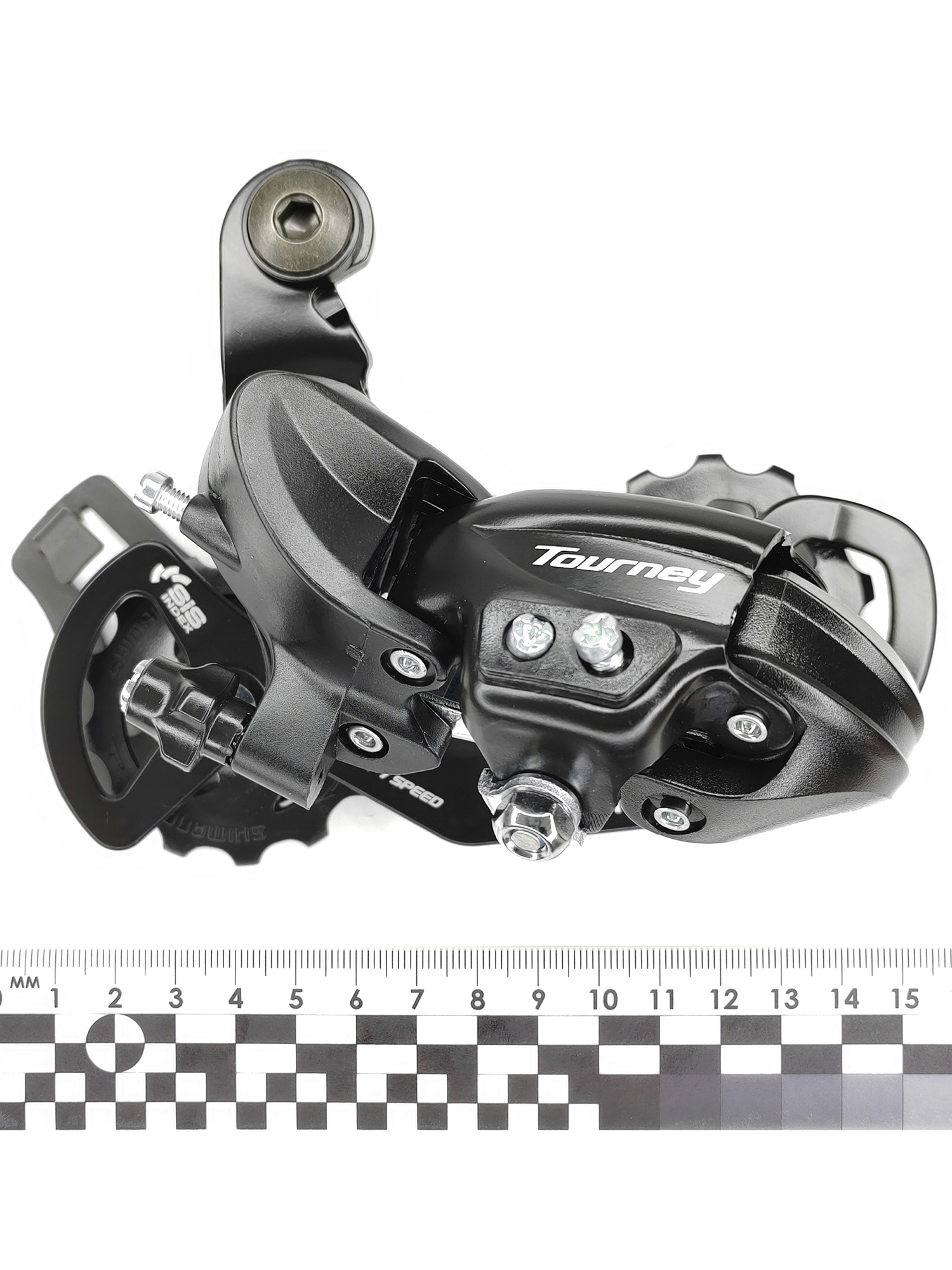 Shimano Переключатель задний для велосипеда RD-TY300, серия Tourney, 6-7 скоростей, крепление на петух (болт), черный — Товары для велоспорта — фото 7